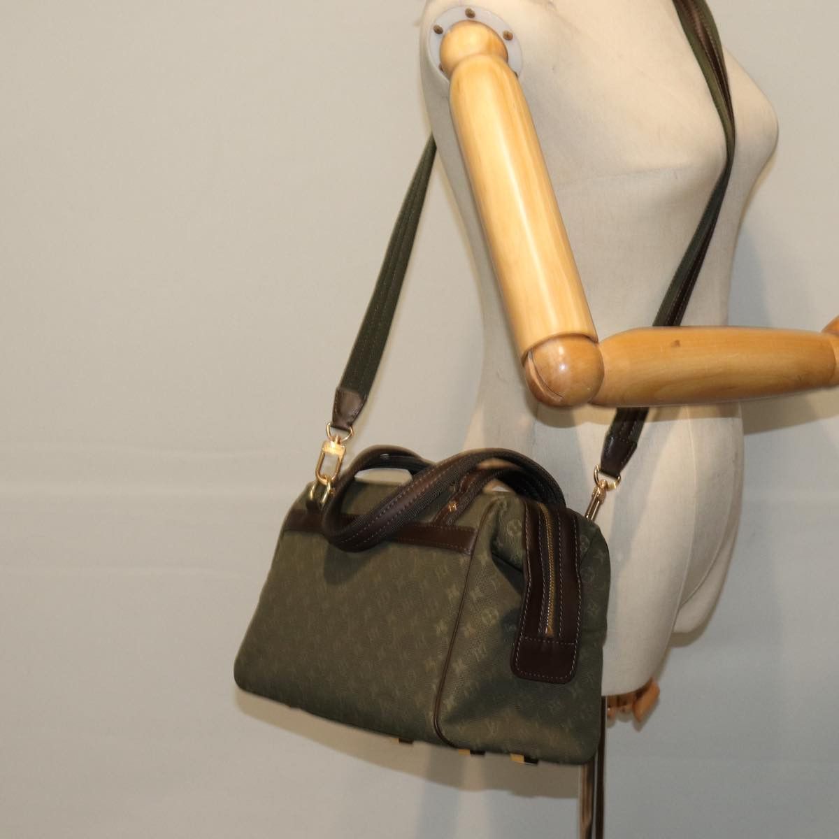 Louis Vuitton Josephine Khaki Canvas Handbag (Pre-Owned) Size ONE SIZE - 7 Thumbnail