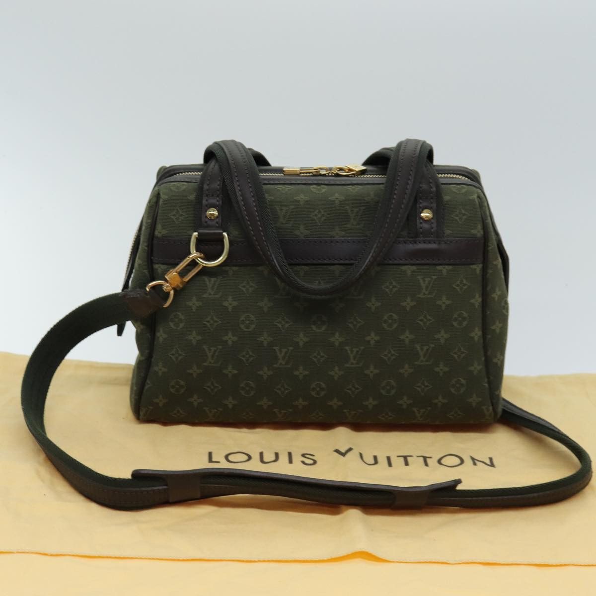 Louis Vuitton Josephine Khaki Canvas Handbag (Pre-Owned) Size ONE SIZE - 10 Thumbnail