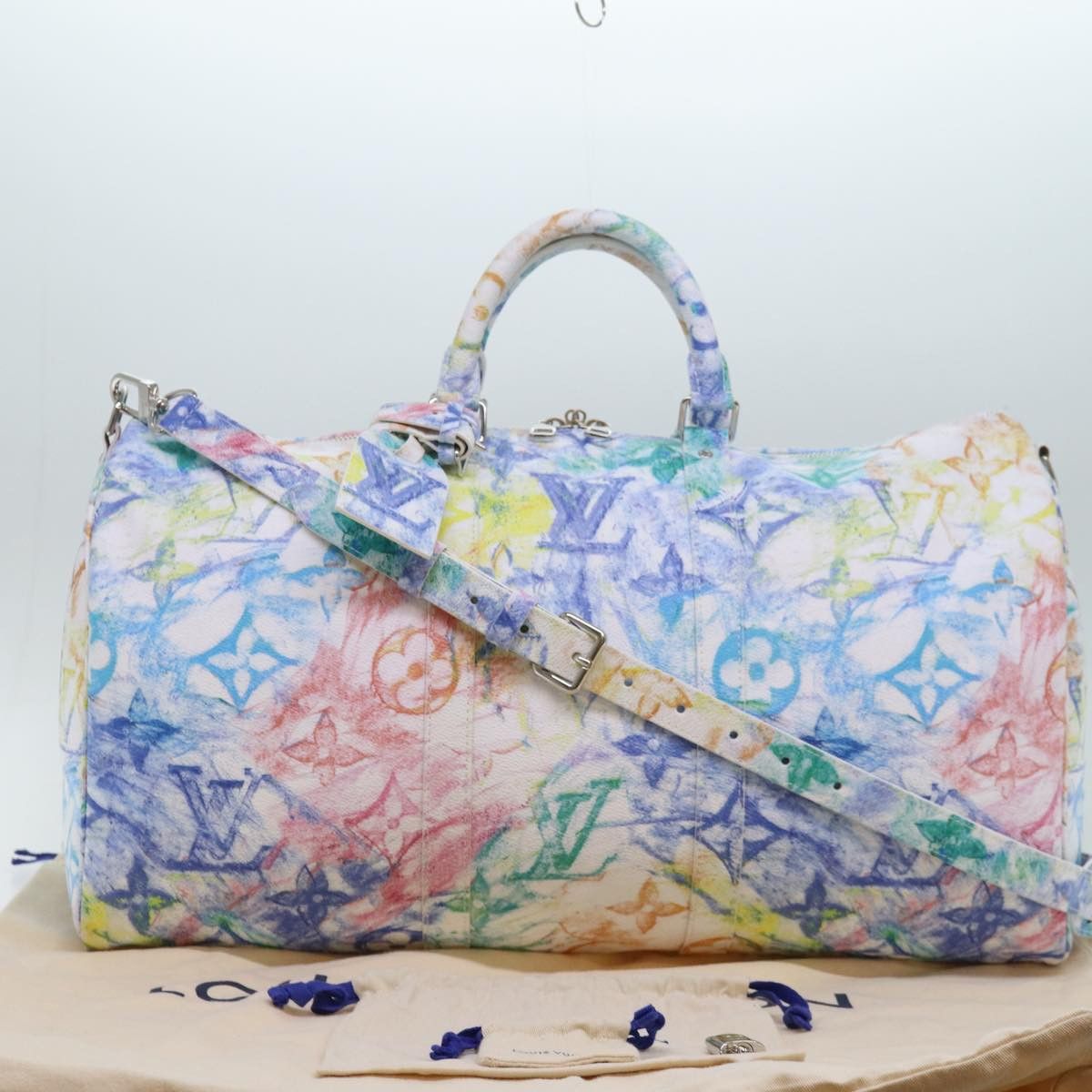Louis Vuitton Keepall Bandouliere 50 Multicolour Canvas Travel Bag Size ONE SIZE - 8 Thumbnail