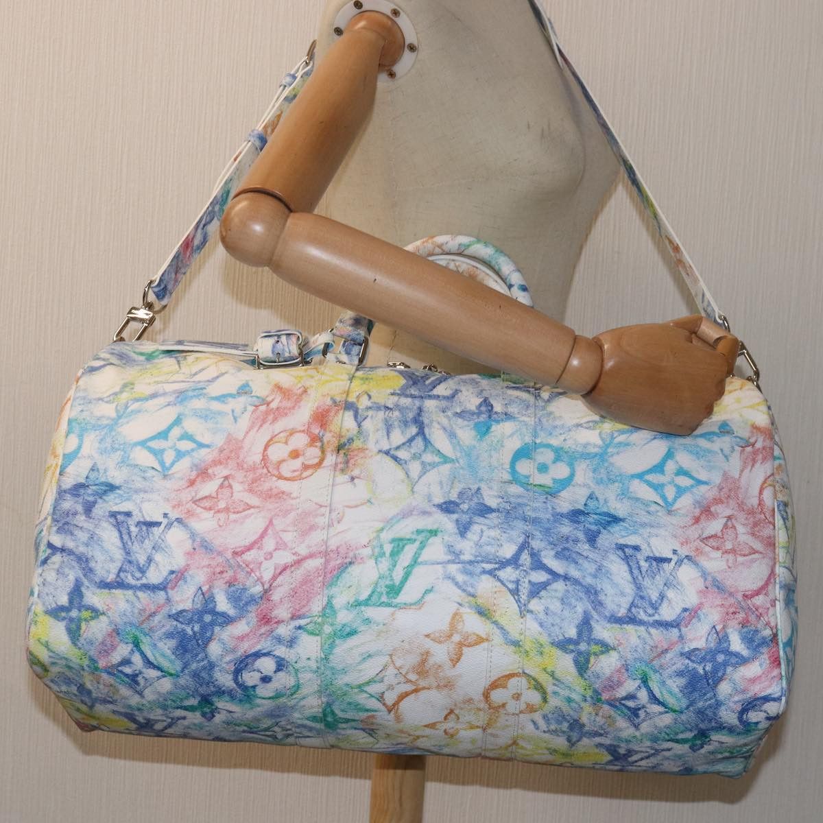 Louis Vuitton Keepall Bandouliere 50 Multicolour Canvas Travel Bag Size ONE SIZE - 7 Thumbnail