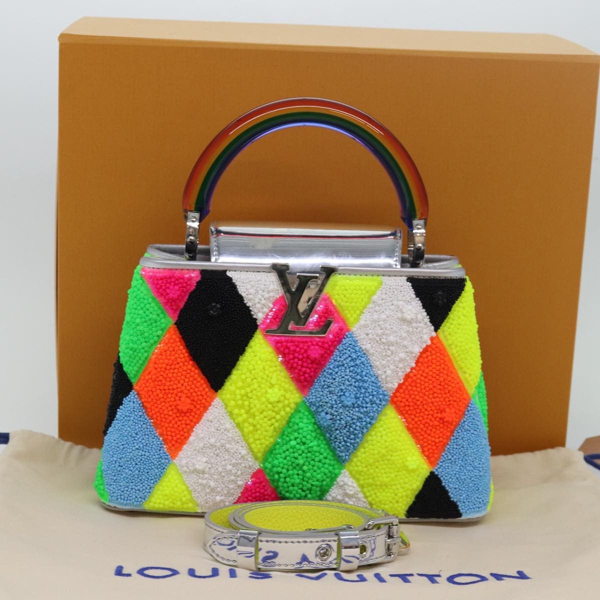 Louis Vuitton Capucines Multicolour Leather Handbag (Pre-Owned) Size ONE SIZE - 9 Thumbnail