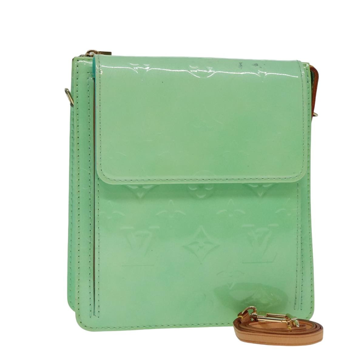 Louis Vuitton Mott Blue Patent Leather Clutch Bag (Pre-Owned) Size ONE SIZE - 8 Thumbnail