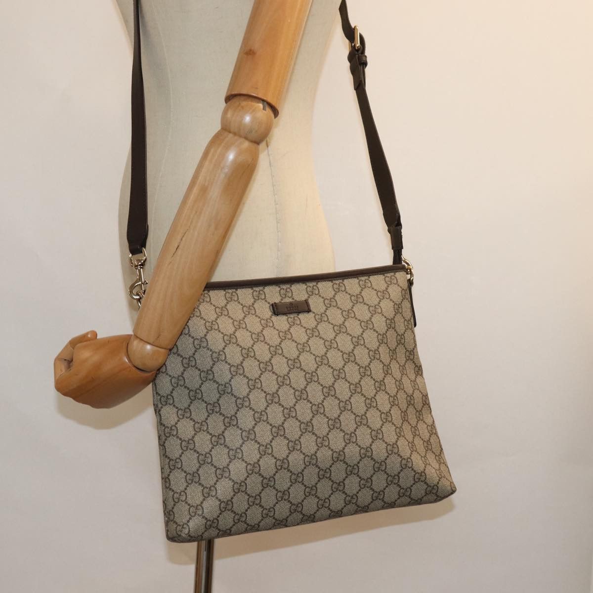 Gucci Gg Canvas Beige Canvas Shoulder Bag (Pre-Owned) Size ONE SIZE - 7 Thumbnail