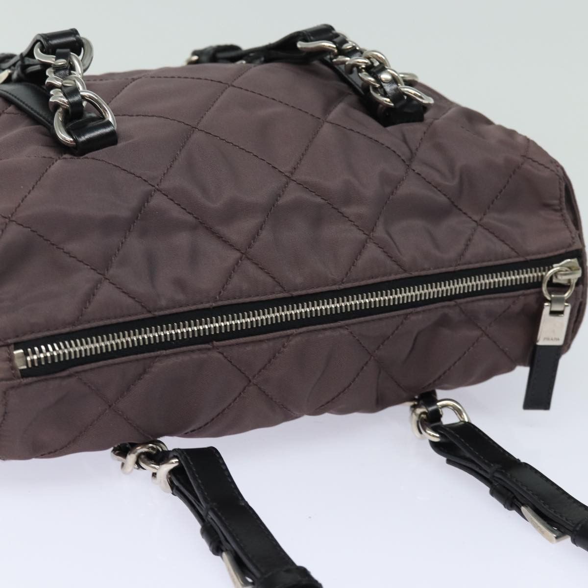 Prada Tessuto Purple Synthetic Shoulder Bag (Pre-Owned) Size ONE SIZE - 4 Thumbnail