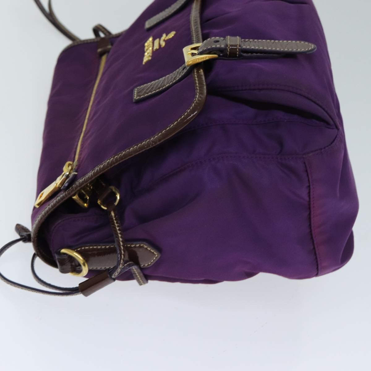 Prada Tessuto Purple Synthetic Shoulder Bag (Pre-Owned) Size ONE SIZE - 11 Thumbnail