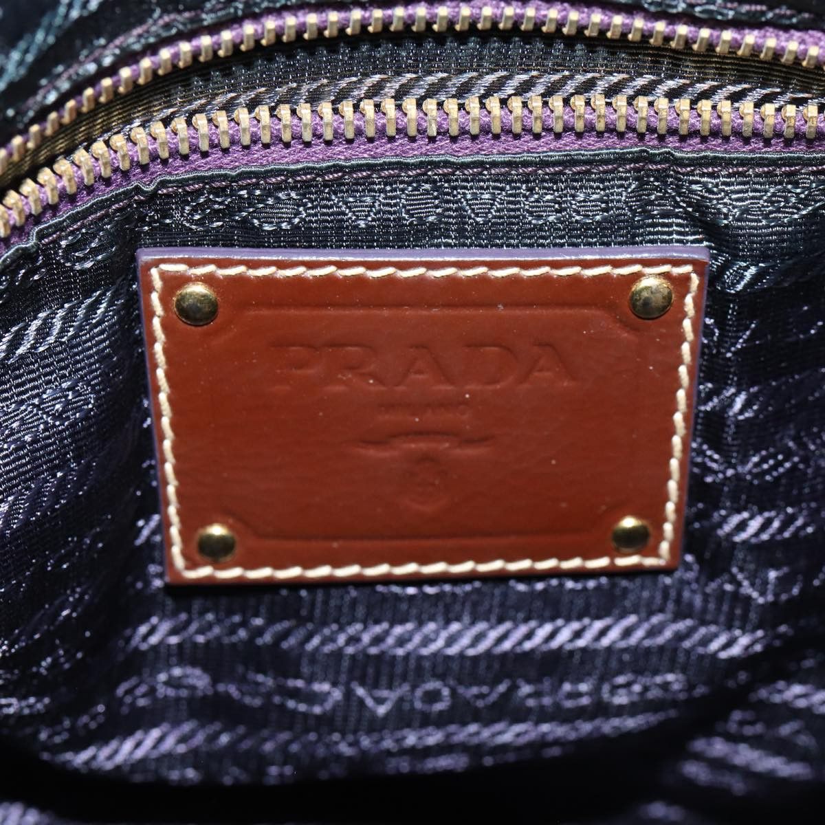 Prada Tessuto Purple Synthetic Shoulder Bag (Pre-Owned) Size ONE SIZE - 7 Thumbnail