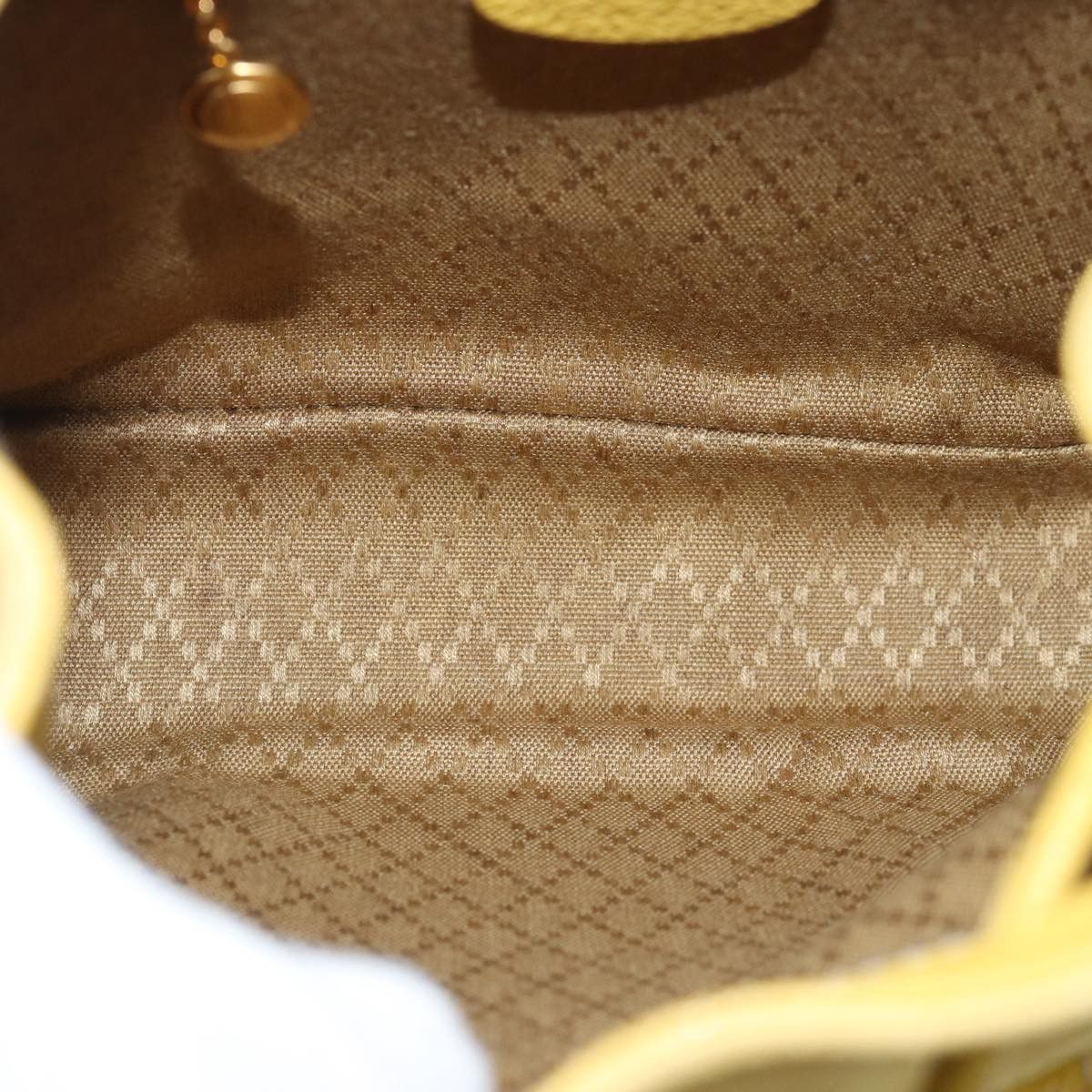 Gucci Bamboo Yellow Suede Backpack Bag (Pre-Owned) Size ONE SIZE - 5 Thumbnail