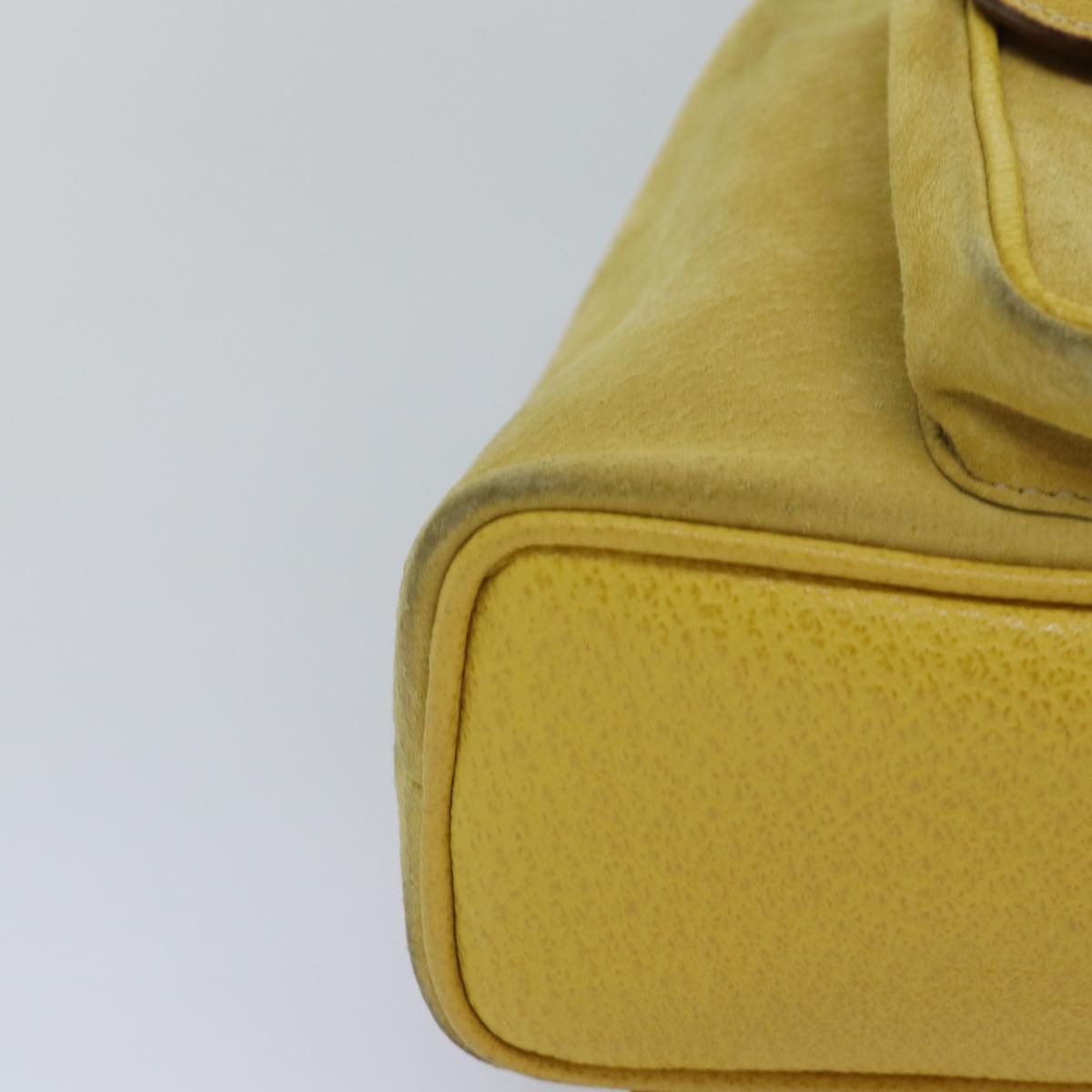 Gucci Bamboo Yellow Suede Backpack Bag (Pre-Owned) Size ONE SIZE - 13 Thumbnail