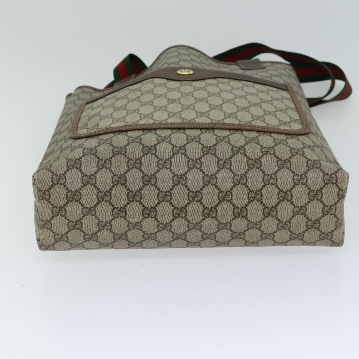 Gucci Gg Supreme Beige Canvas Tote Bag (Pre-Owned) Size ONE SIZE - 3 Thumbnail