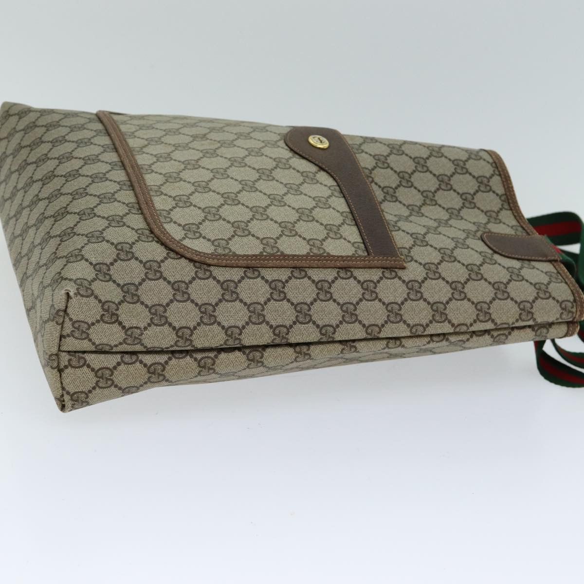 Gucci Gg Supreme Beige Canvas Tote Bag (Pre-Owned) Size ONE SIZE - 10 Thumbnail