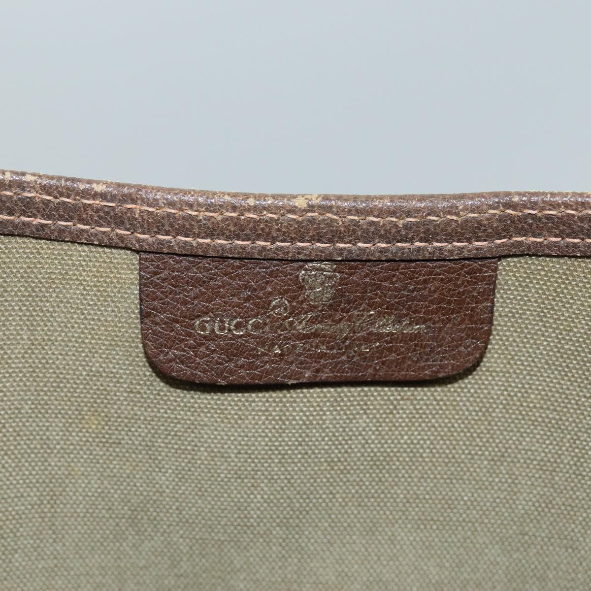 Gucci Gg Supreme Beige Canvas Tote Bag (Pre-Owned) Size ONE SIZE - 7 Thumbnail