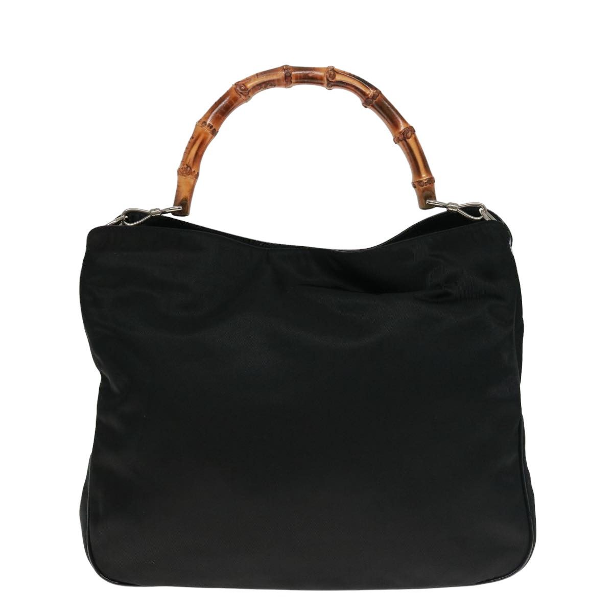 Gucci Bamboo Black Synthetic Shoulder Bag (Pre-Owned) Size ONE SIZE - 2 Thumbnail