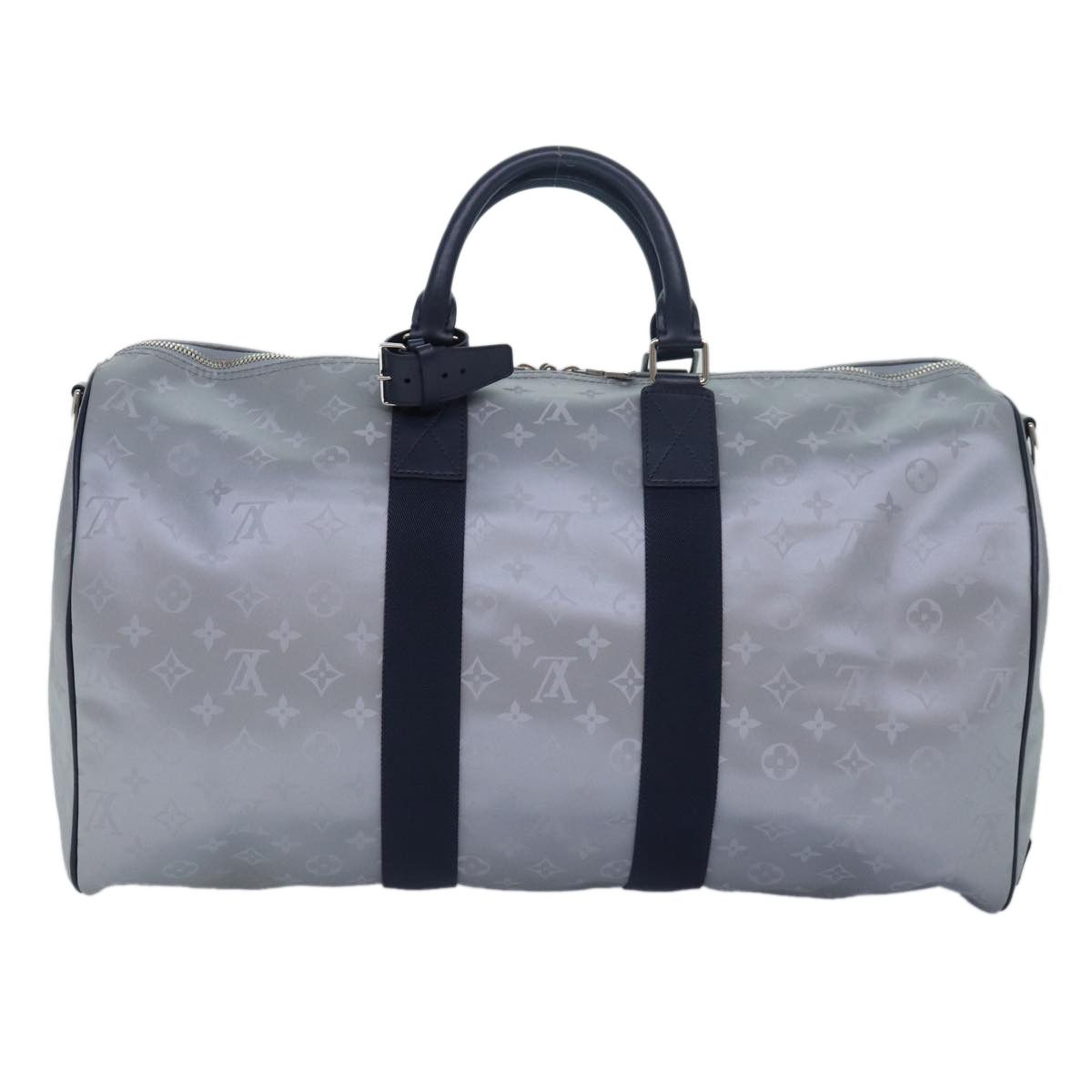 Louis Vuitton Keepall Bandouliere 50 Silver Canvas Travel Bag (Pre-Owned) Size ONE SIZE - 2 Thumbnail