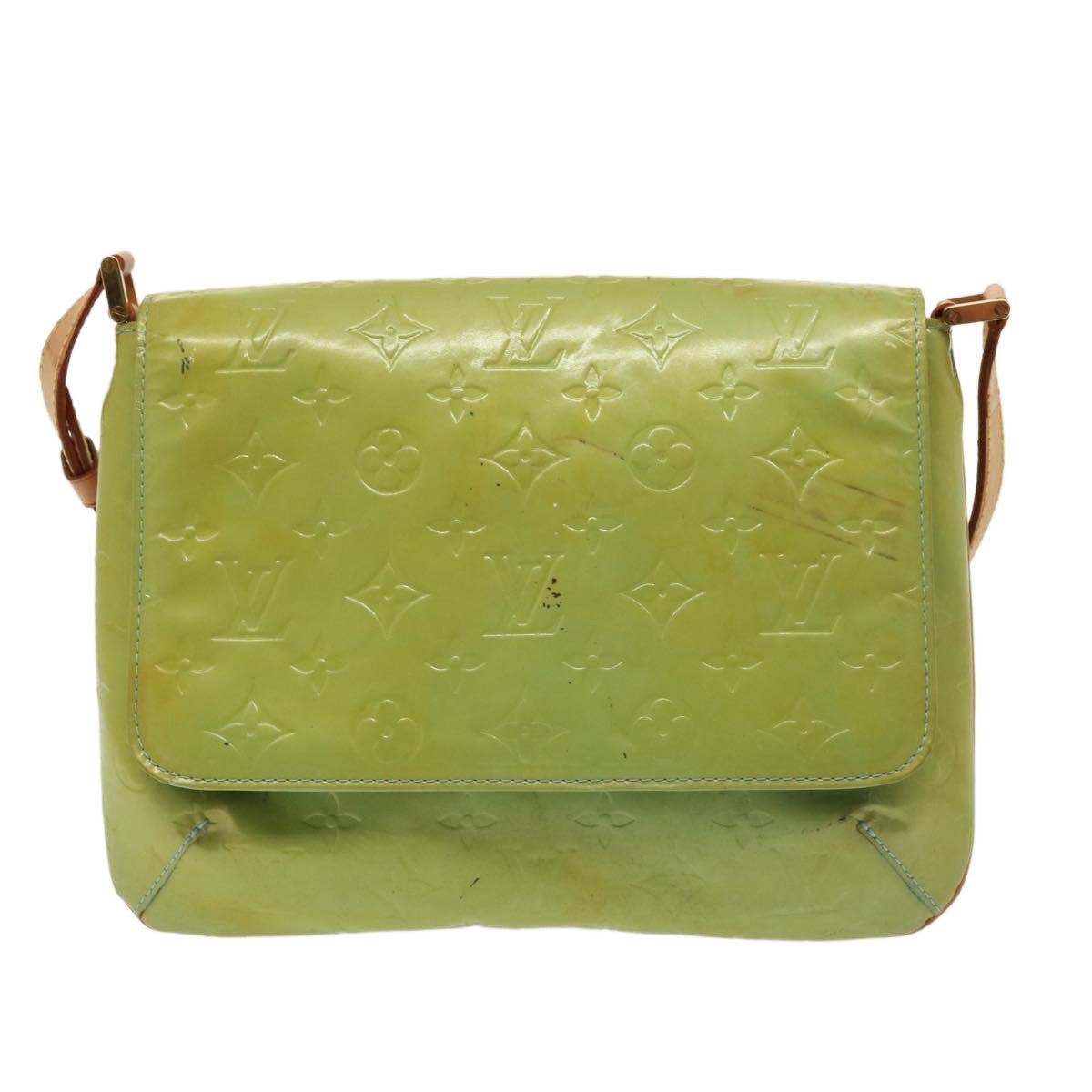 Louis Vuitton Thompson Street Green Patent Leather Shoulder Bag Size ONE SIZE - 9 Thumbnail