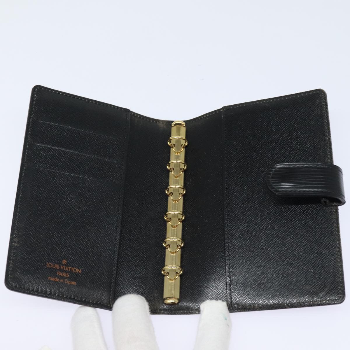 Louis Vuitton Couverture Agenda De Bureau Black Leather Wallet Size ONE SIZE - 5 Thumbnail