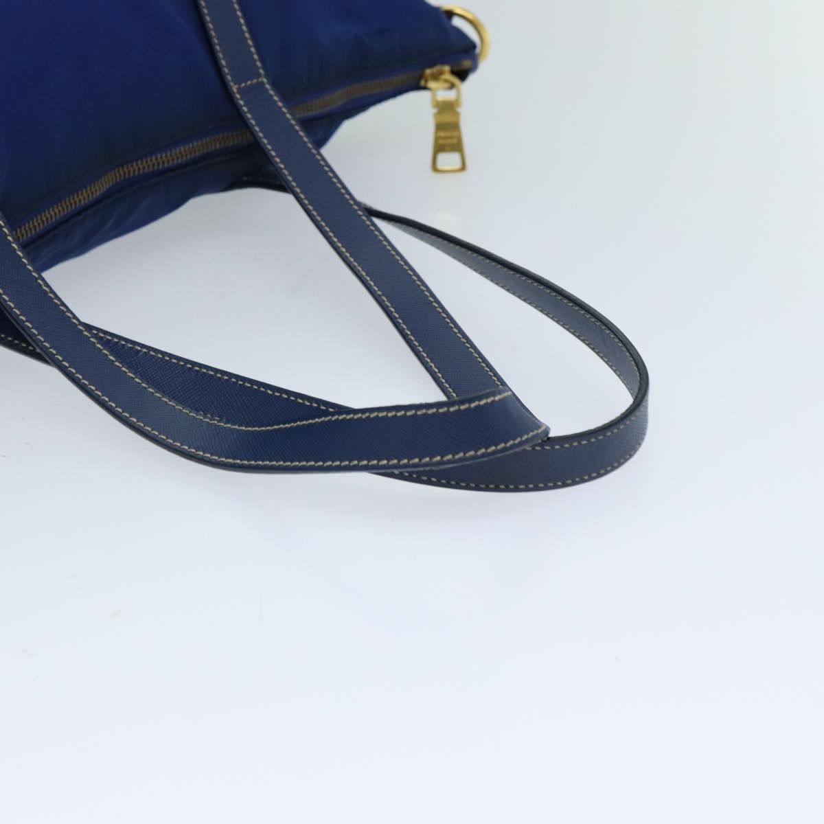 Prada Tessuto Blue Synthetic Tote Bag (Pre-Owned) Size ONE SIZE - 13 Thumbnail