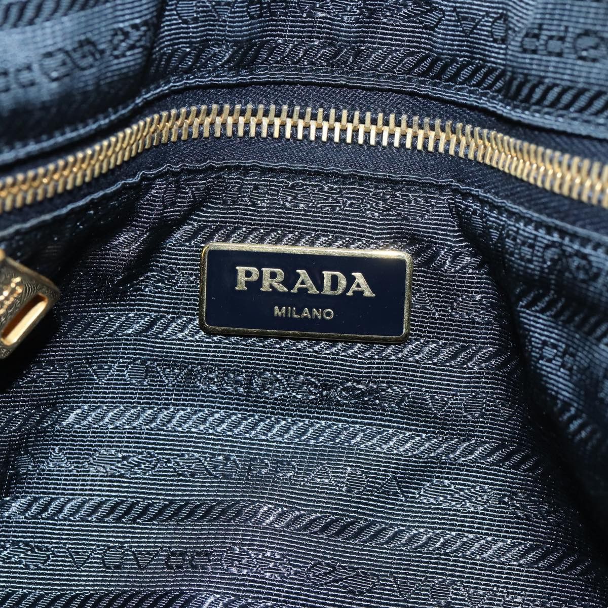 Prada Tessuto Blue Synthetic Tote Bag (Pre-Owned) Size ONE SIZE - 8 Thumbnail