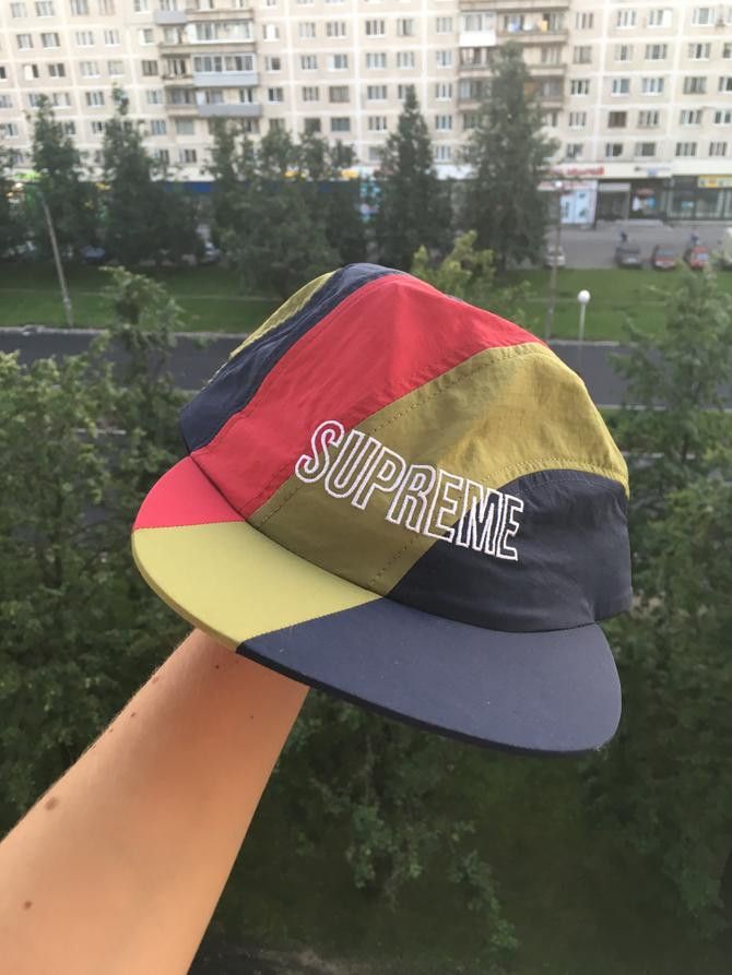 Supreme diagonal clearance stripe nylon hat