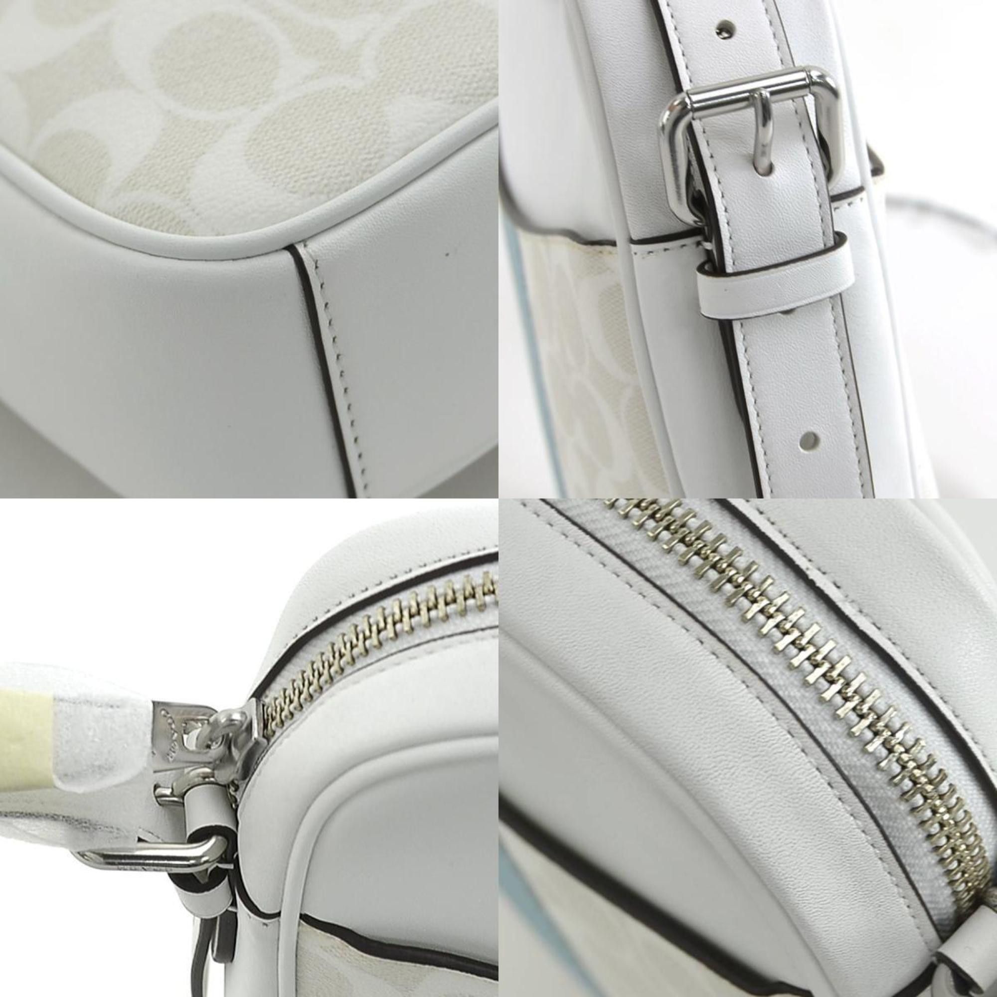 Coach Coach shoulder bag leather white men's women's h30479k Size ONE SIZE - 4 Thumbnail