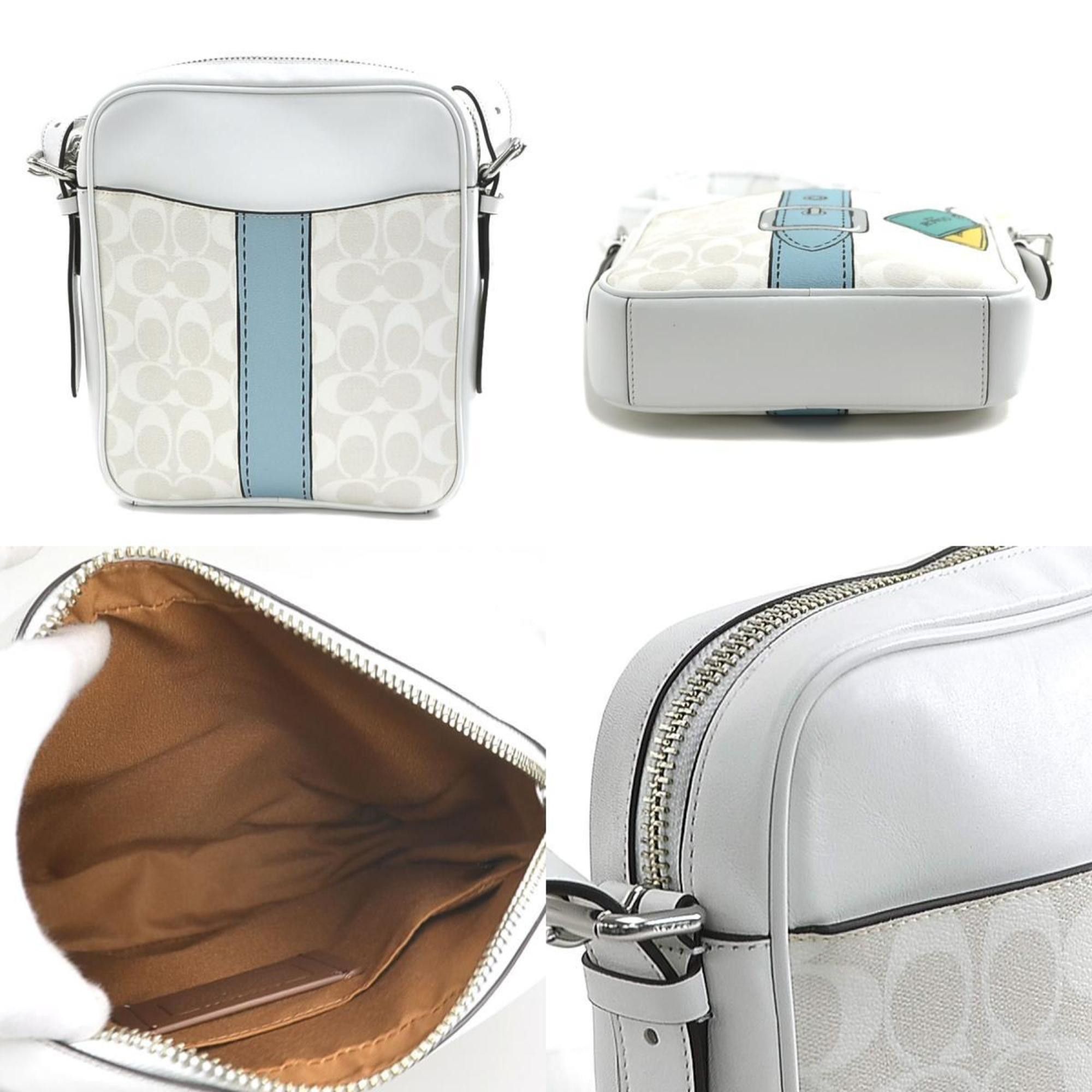 Coach Coach shoulder bag leather white men's women's h30479k Size ONE SIZE - 3 Thumbnail