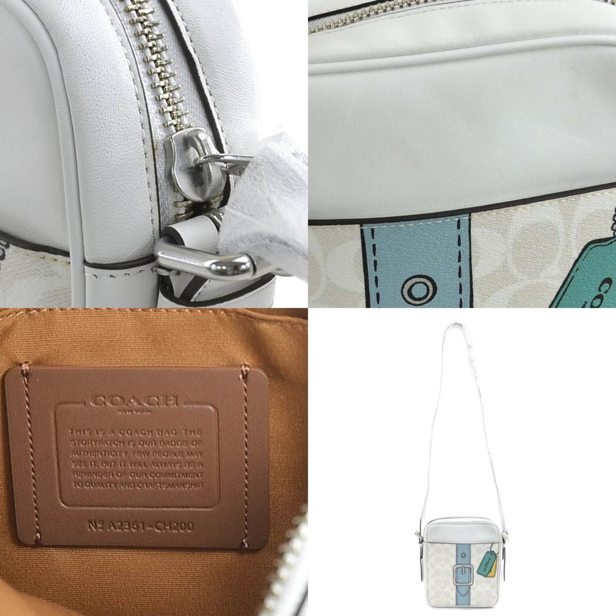 Coach Coach shoulder bag leather white men's women's h30479k Size ONE SIZE - 5 Thumbnail