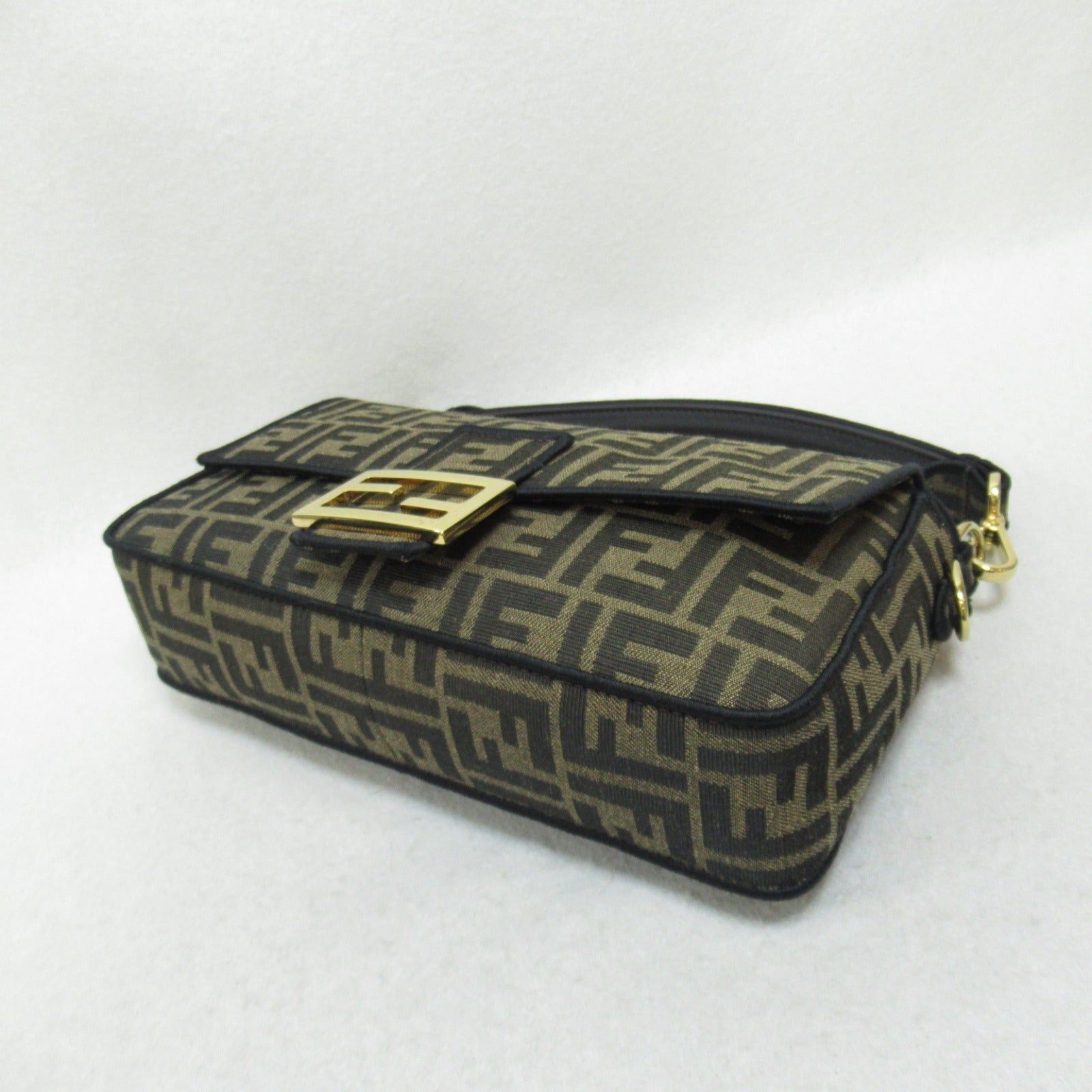 Fendi Fendi Mamma Bucket Shoulder Bag Canvas Leather Brown Size ONE SIZE - 4 Thumbnail