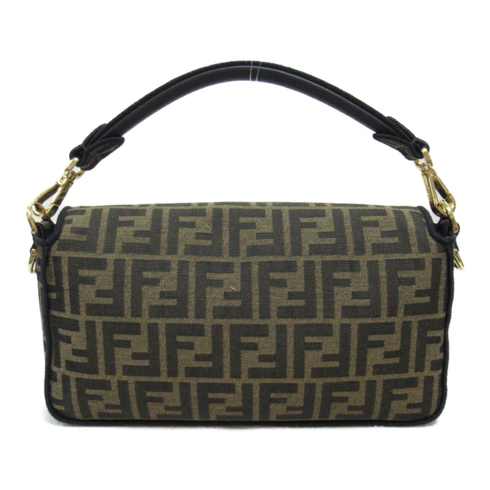 Fendi Fendi Mamma Bucket Shoulder Bag Canvas Leather Brown Size ONE SIZE - 2 Thumbnail