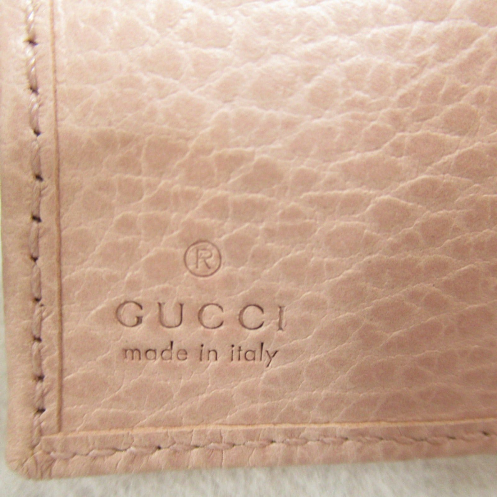 Gucci Gucci Double Hook Wallet Leather Pink Size ONE SIZE - 6 Thumbnail
