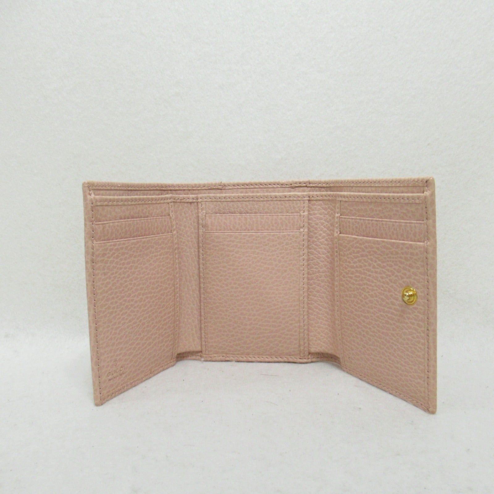 Gucci Gucci Double Hook Wallet Leather Pink Size ONE SIZE - 5 Thumbnail