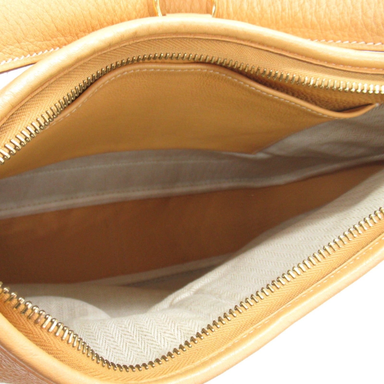 Hermes Hermes Trim 35 Saffron Shoulder Bag Leather Clemence Yellow Gold Hardware □D Stamp Size ONE SIZE - 5 Thumbnail