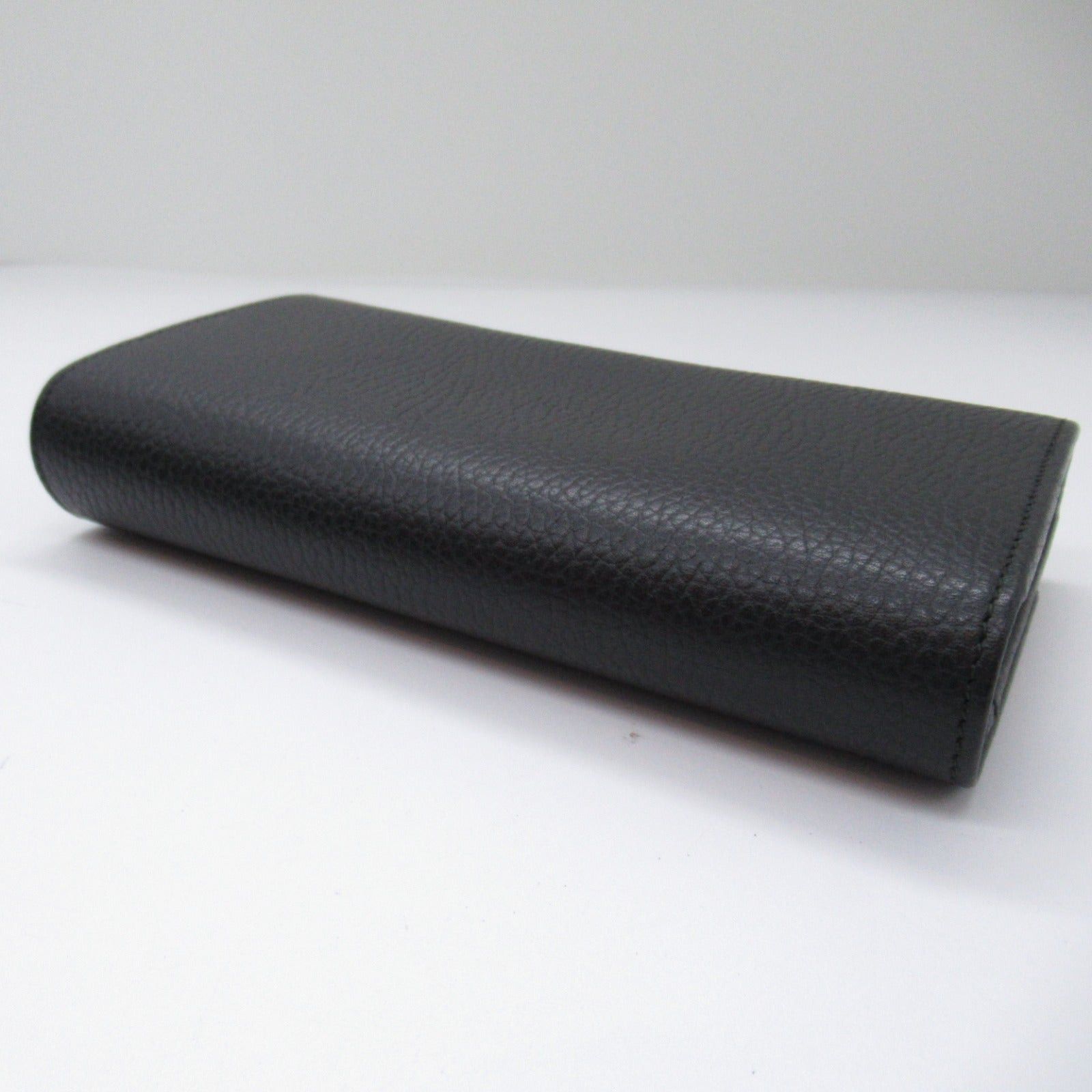 Gucci Gucci Gg Marmont Bi-Fold Long Wallet Leather Black Size ONE SIZE - 6 Thumbnail