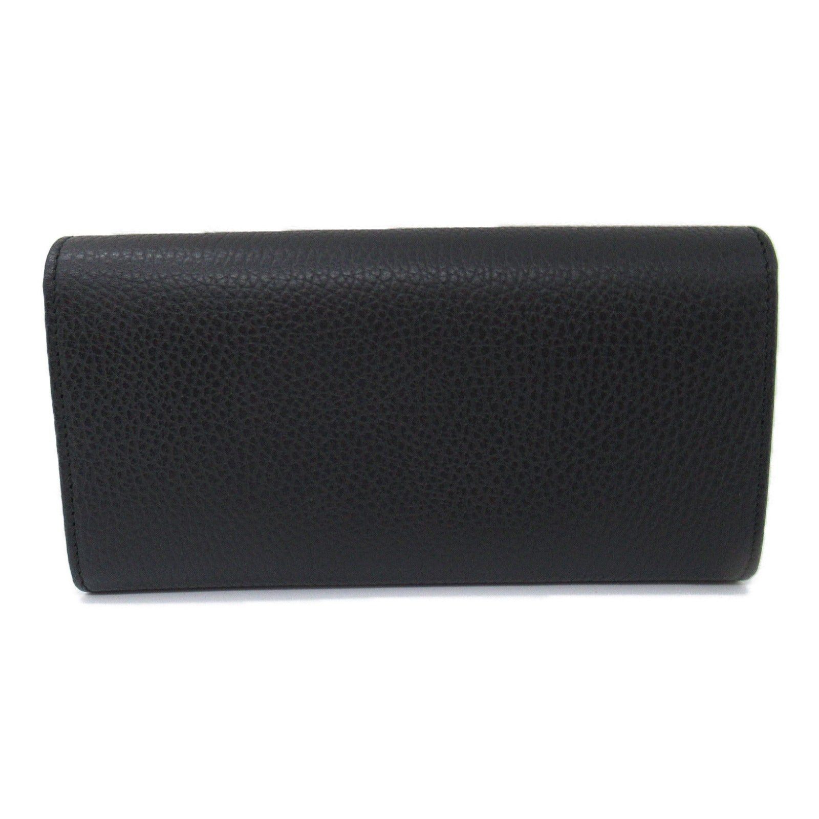 Gucci Gucci Gg Marmont Bi-Fold Long Wallet Leather Black Size ONE SIZE - 2 Thumbnail