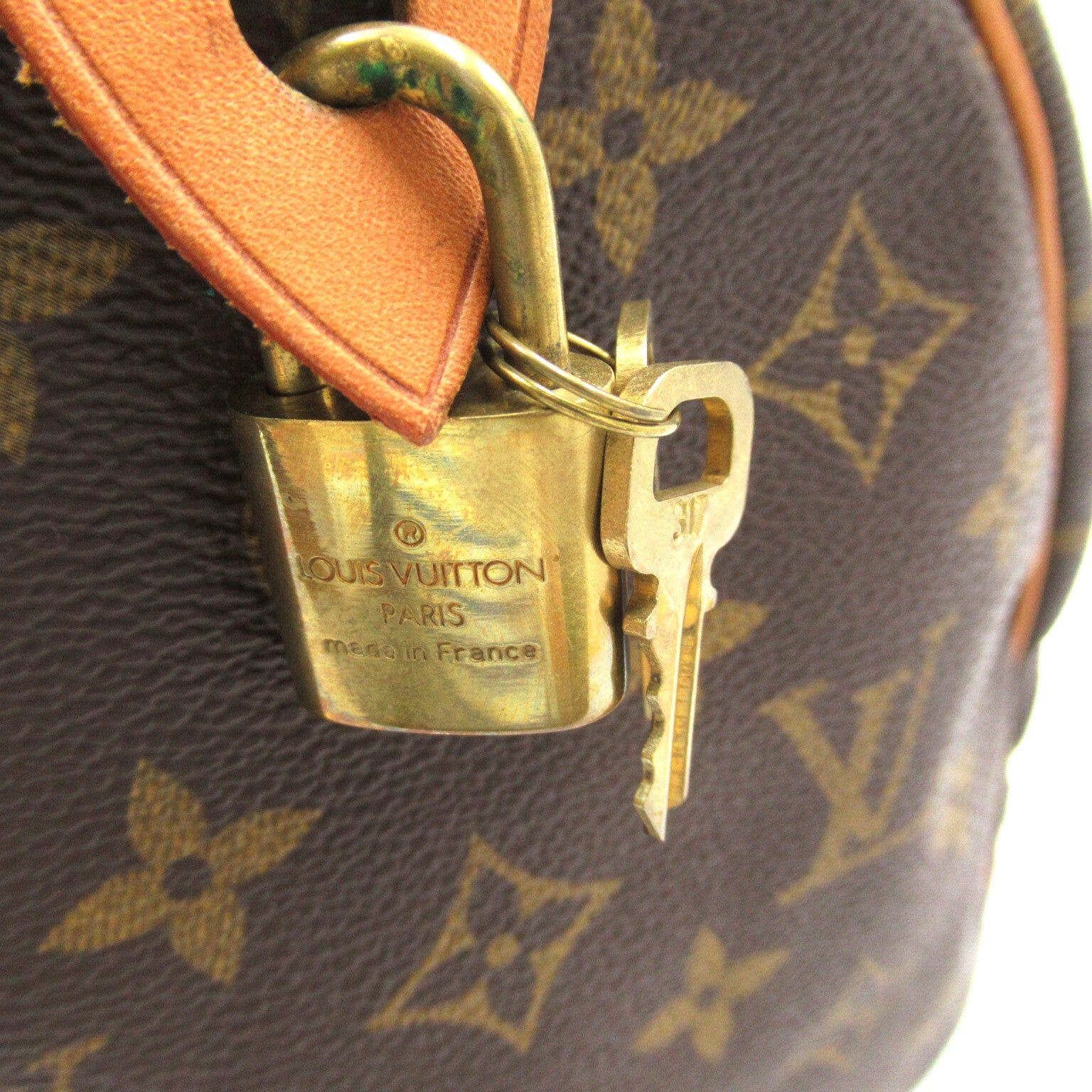 Louis Vuitton Louis Vuitton Speedy 35 Handbag Canvas Monogram Brown Size ONE SIZE - 11 Thumbnail