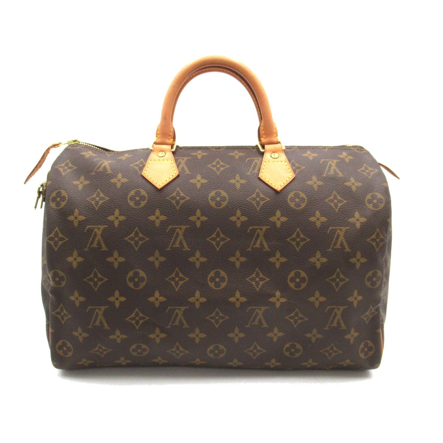 Louis Vuitton Louis Vuitton Speedy 35 Handbag Canvas Monogram Brown Size ONE SIZE - 2 Thumbnail