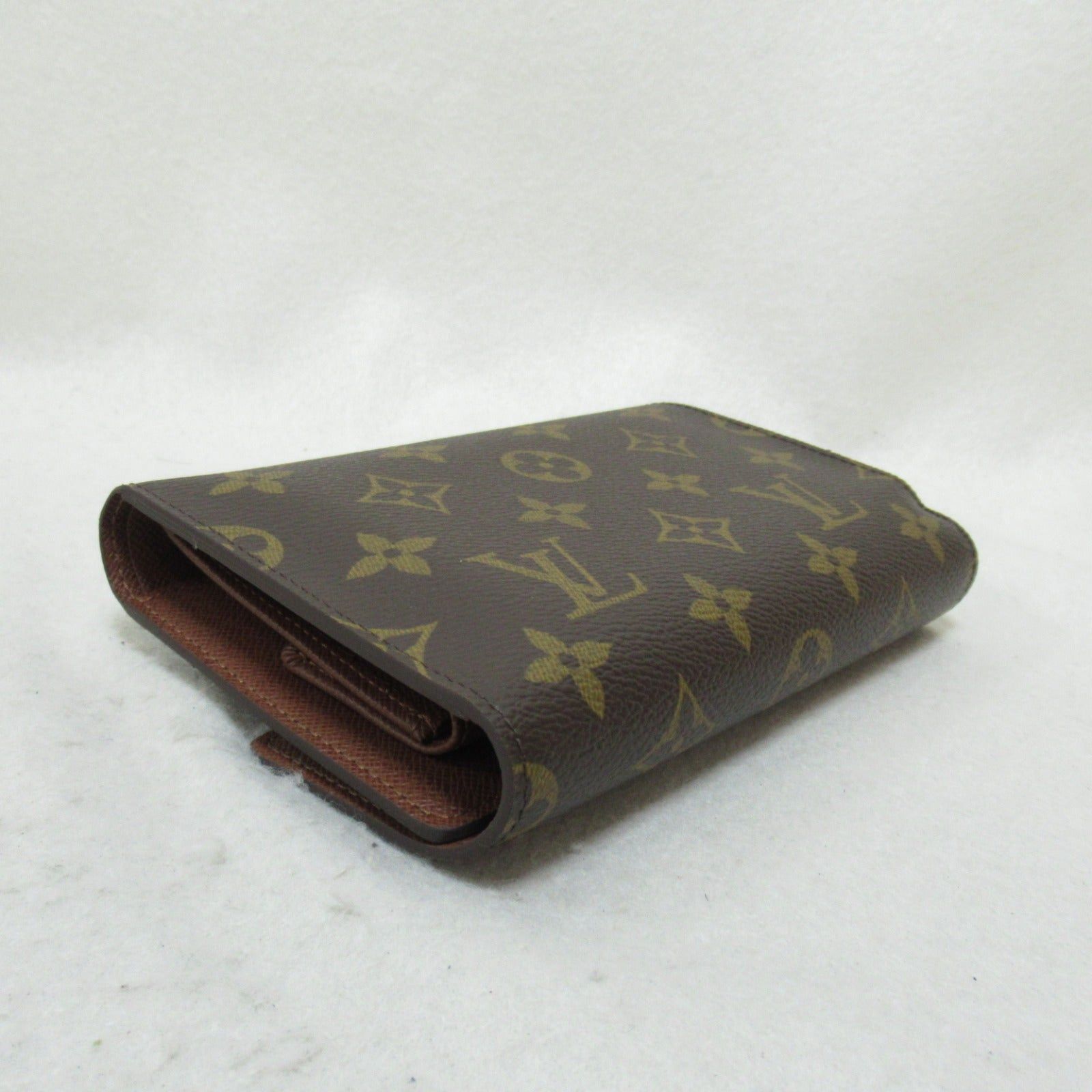 Louis Vuitton Louis Vuitton Porto Tresor Etui Papier Trifold Long Wallet Coated Canvas Monogram Brown Size ONE SIZE - 4 Thumbnail