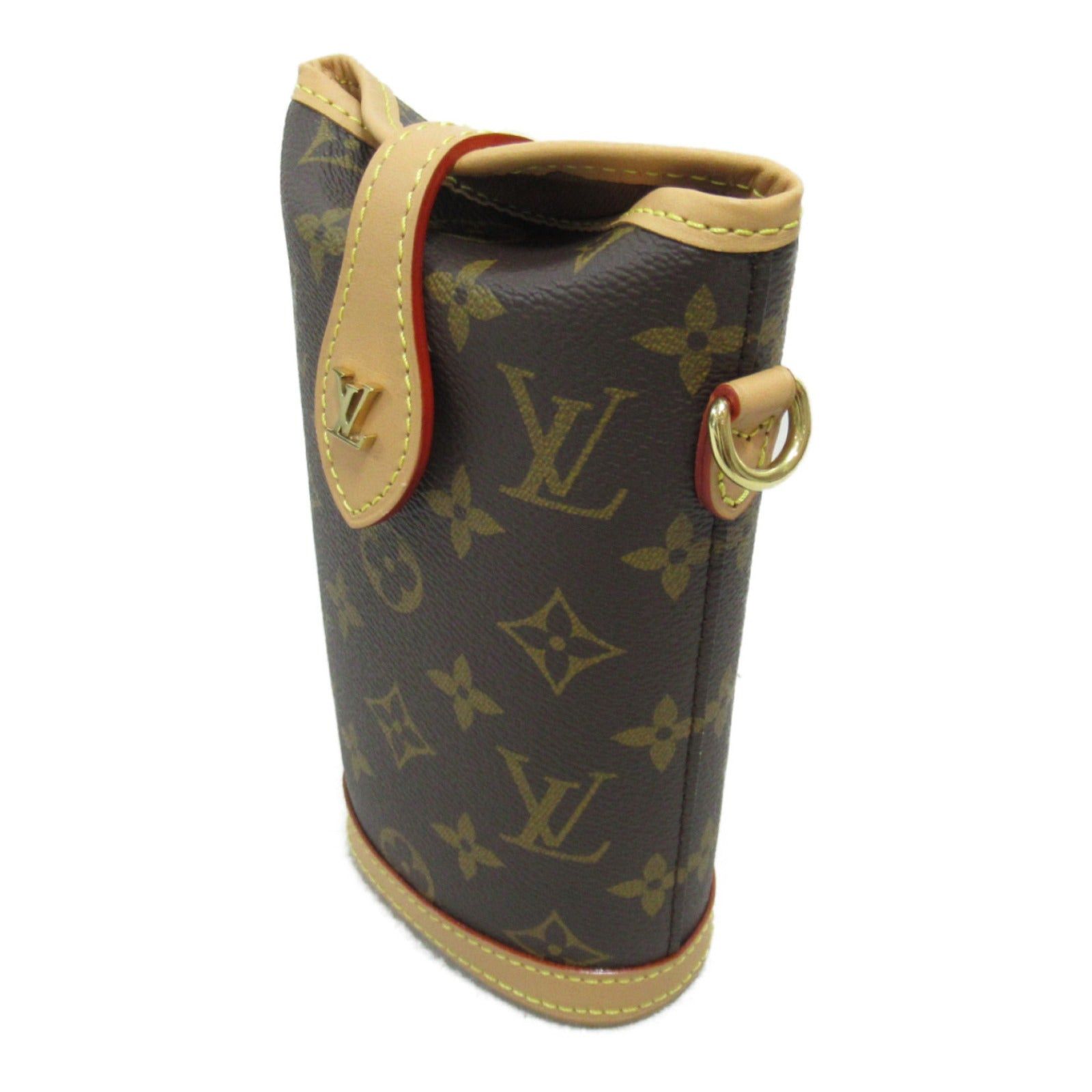 Louis Vuitton Louis Vuitton Fold Me Pouch Shoulder Bag Coated Canvas Monogram Brown Size ONE SIZE - 3 Thumbnail