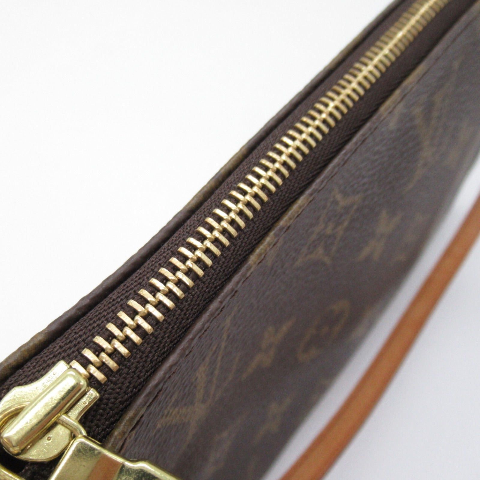Louis Vuitton Louis Vuitton Pochette Accessoires Accessory Pouch Handbag Coated Canvas Monogram Brown Size ONE SIZE - 12 Thumbnail