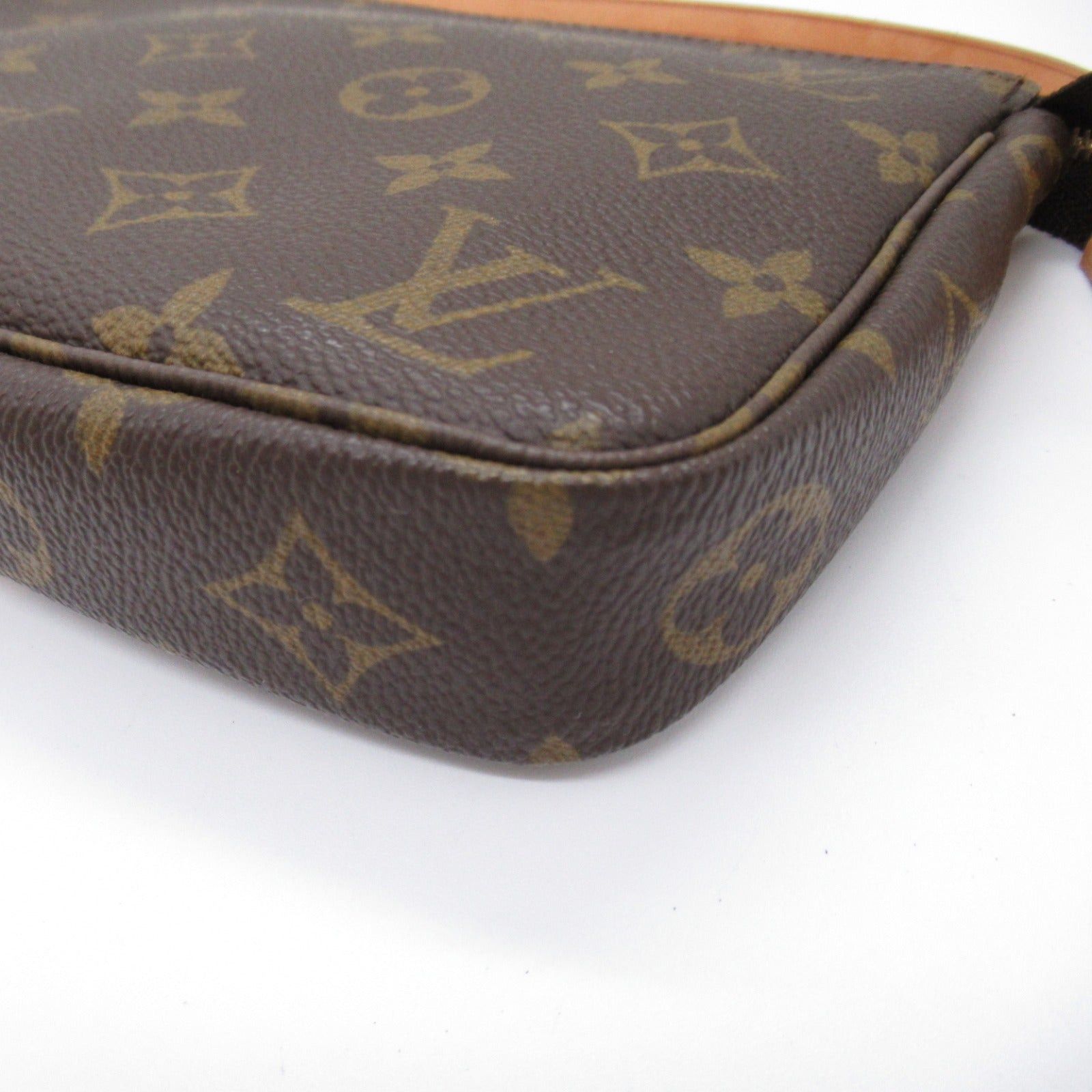 Louis Vuitton Louis Vuitton Pochette Accessoires Accessory Pouch Handbag Coated Canvas Monogram Brown Size ONE SIZE - 9 Thumbnail