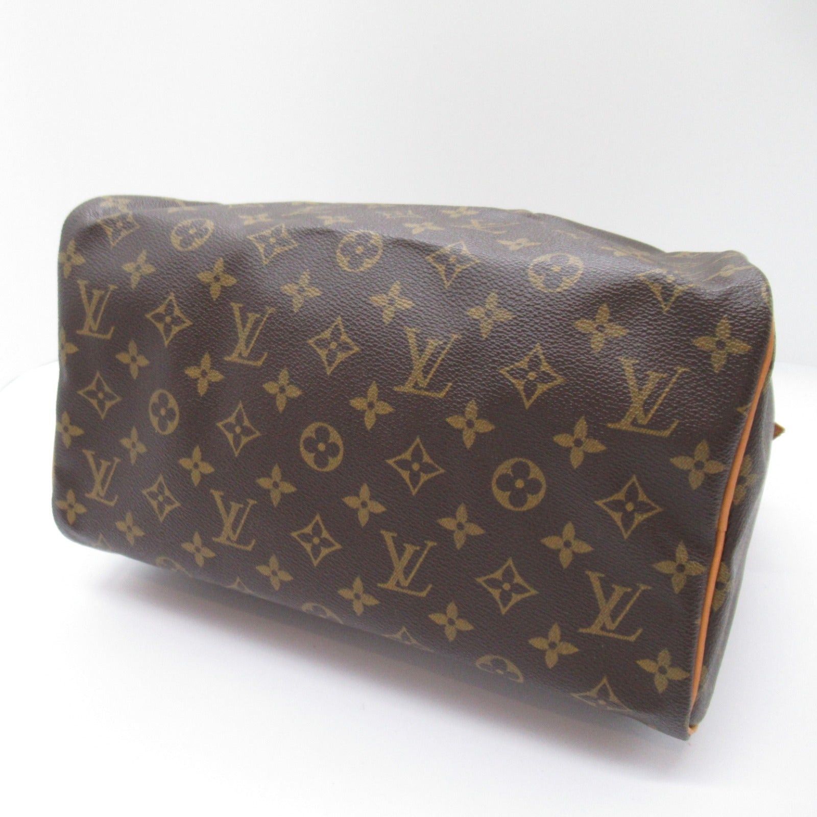 Louis Vuitton Louis Vuitton Speedy 30 Handbag Coated Canvas Monogram Brown Size ONE SIZE - 4 Thumbnail