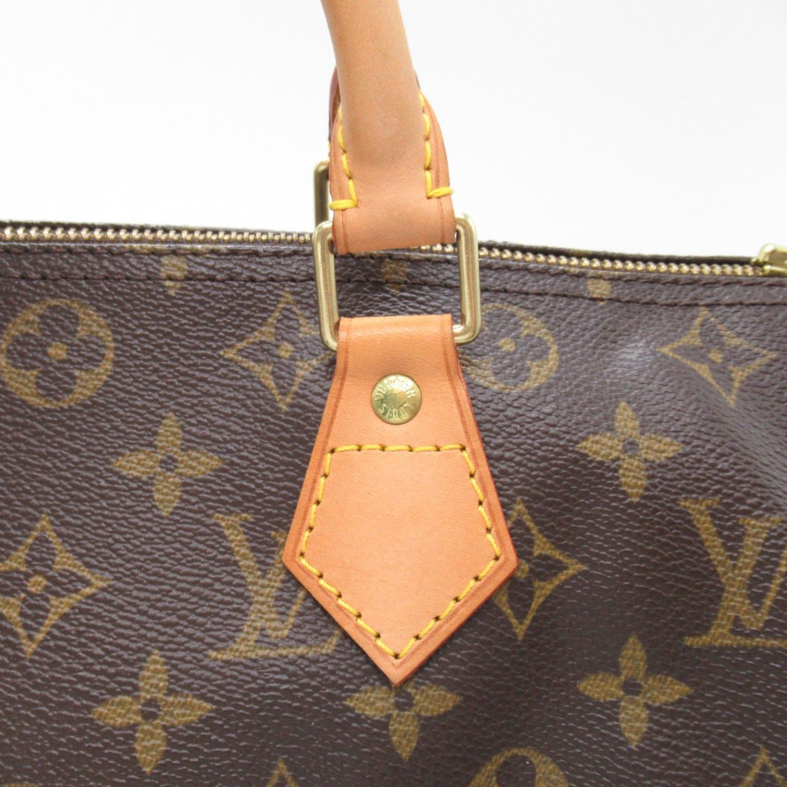 Louis Vuitton Louis Vuitton Speedy 30 Handbag Coated Canvas Monogram Brown Size ONE SIZE - 13 Thumbnail