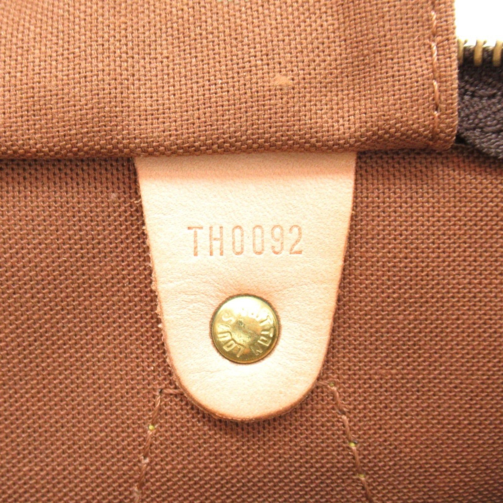Louis Vuitton Louis Vuitton Speedy 30 Handbag Coated Canvas Monogram Brown Size ONE SIZE - 7 Thumbnail
