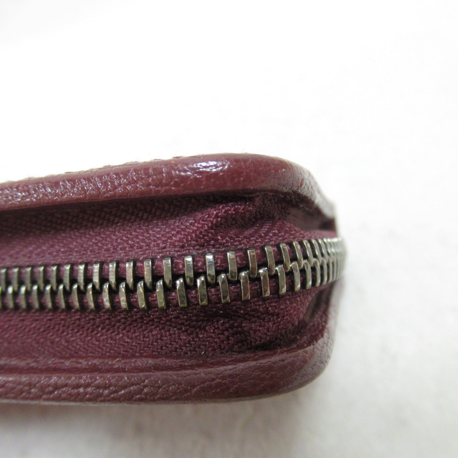 Loewe Loewe Round Long Wallet Zipper Leather Purple Size ONE SIZE - 7 Thumbnail