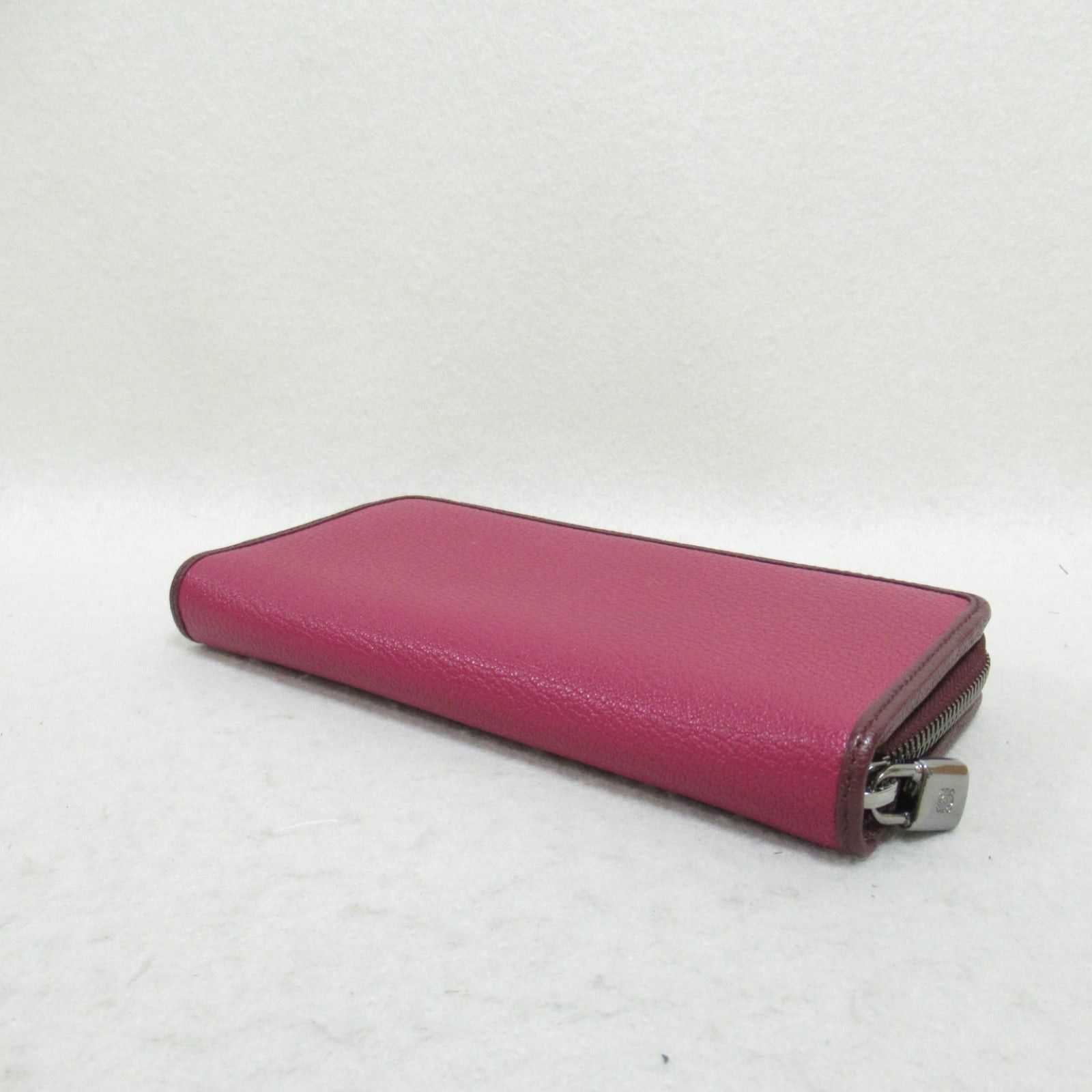Loewe Loewe Round Long Wallet Zipper Leather Purple Size ONE SIZE - 4 Thumbnail
