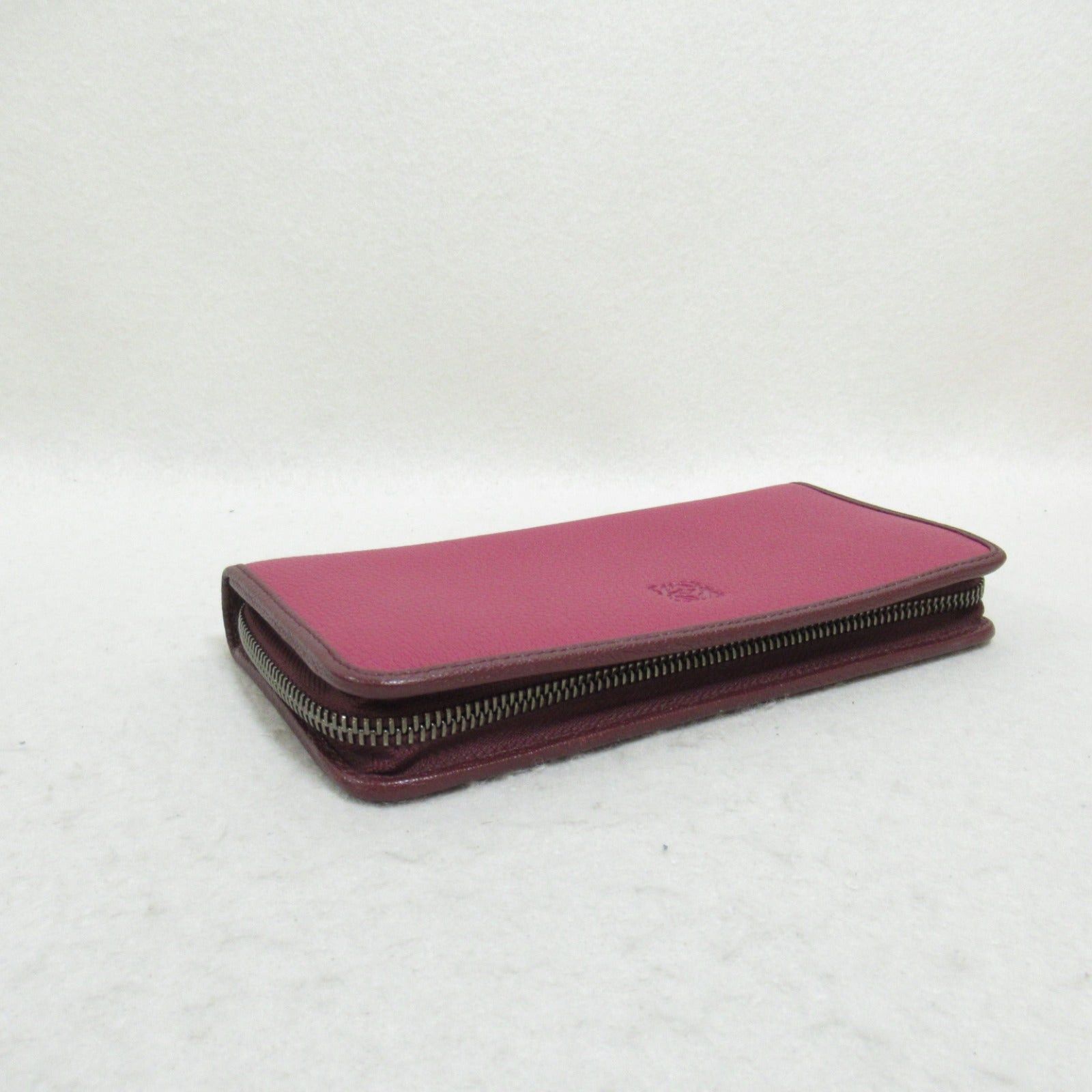 Loewe Loewe Round Long Wallet Zipper Leather Purple Size ONE SIZE - 3 Thumbnail