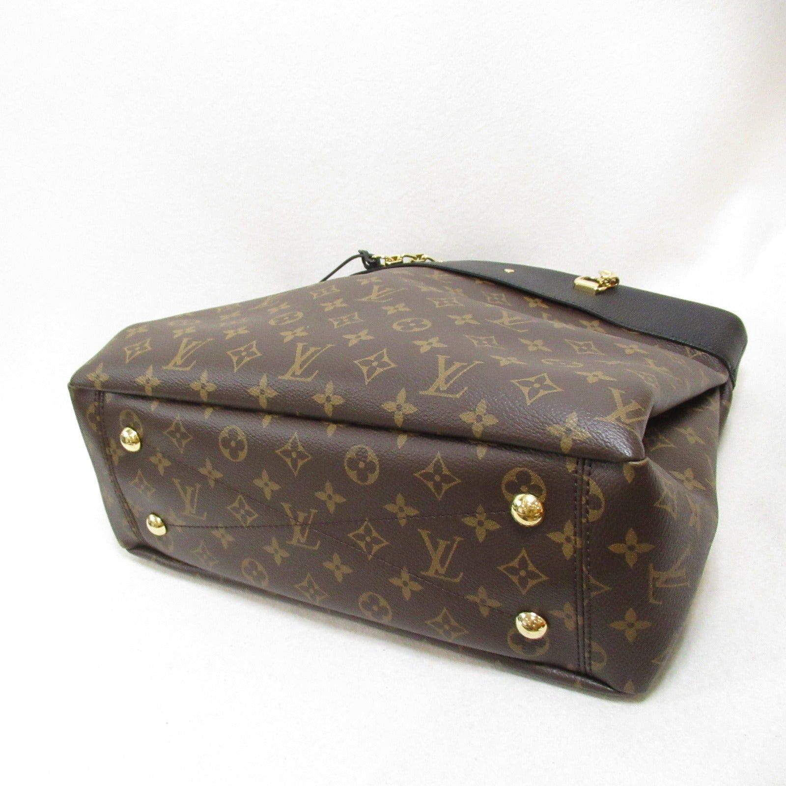 Louis Vuitton Louis Vuitton Pallas Shopper Tote Bag Handbag Coated Canvas Monogram Black Noir Size ONE SIZE - 4 Thumbnail