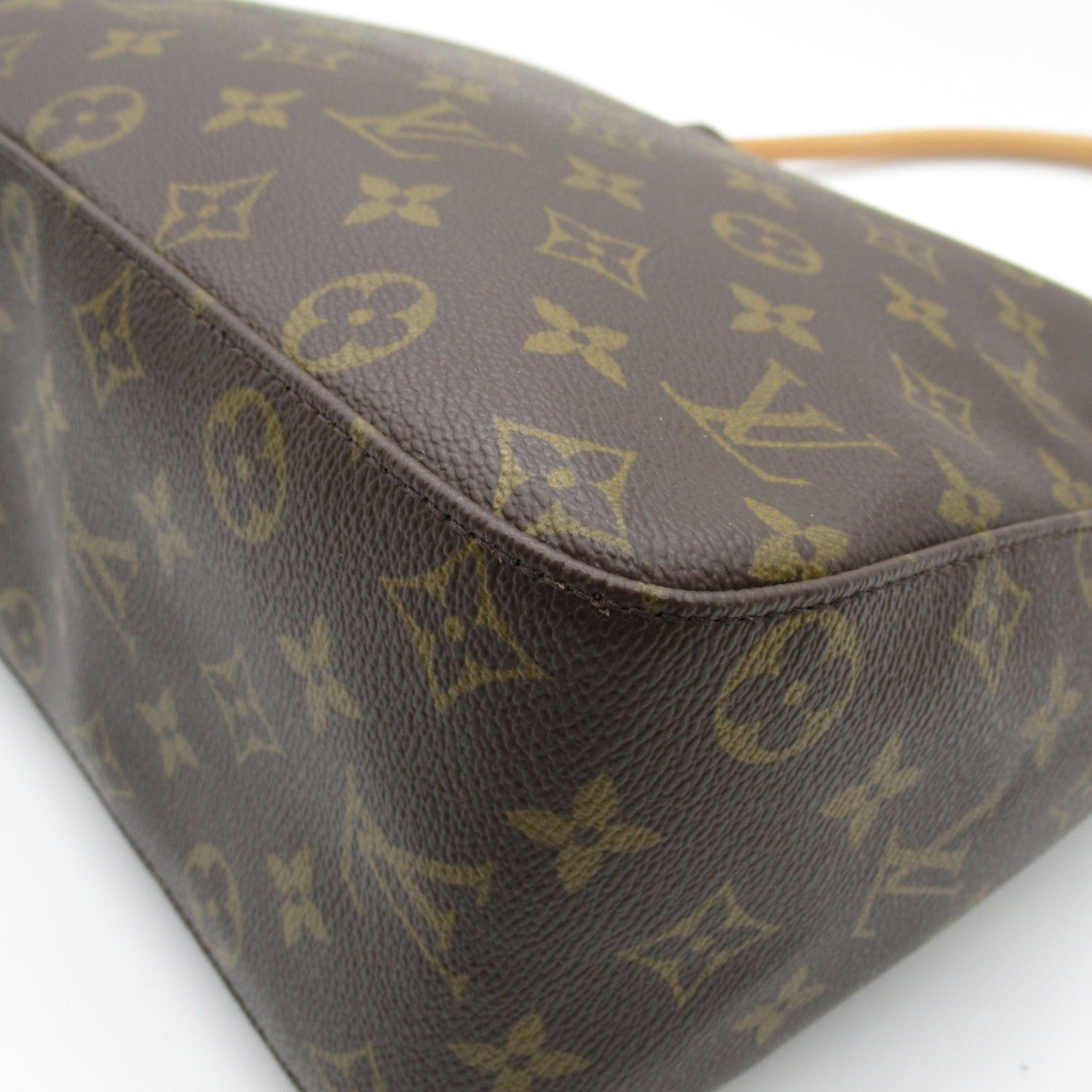 Louis Vuitton Louis Vuitton Looping Gm Shoulder Bag Coated Canvas Monogram Brown Size ONE SIZE - 6 Thumbnail