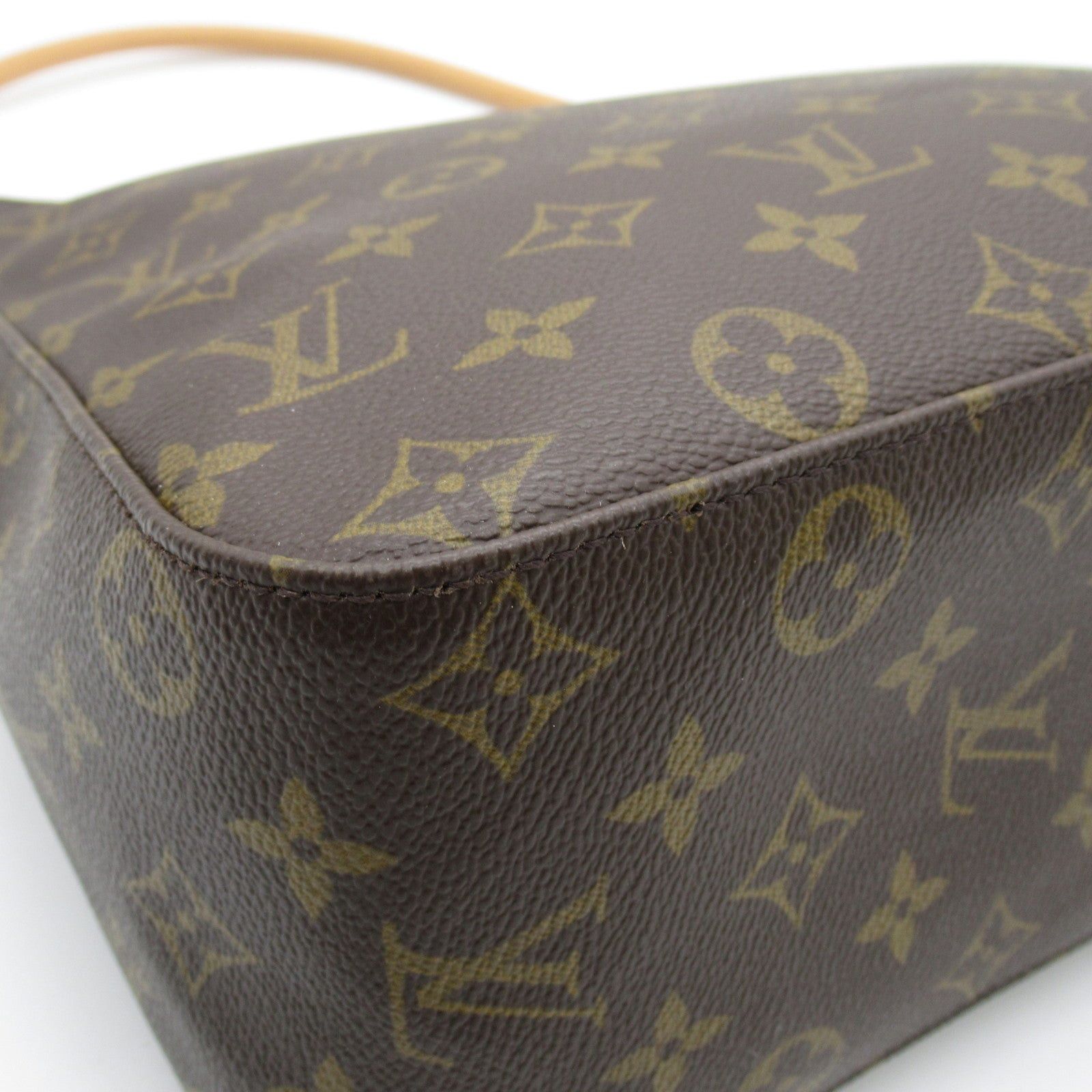 Louis Vuitton Louis Vuitton Looping Gm Shoulder Bag Coated Canvas Monogram Brown Size ONE SIZE - 5 Thumbnail