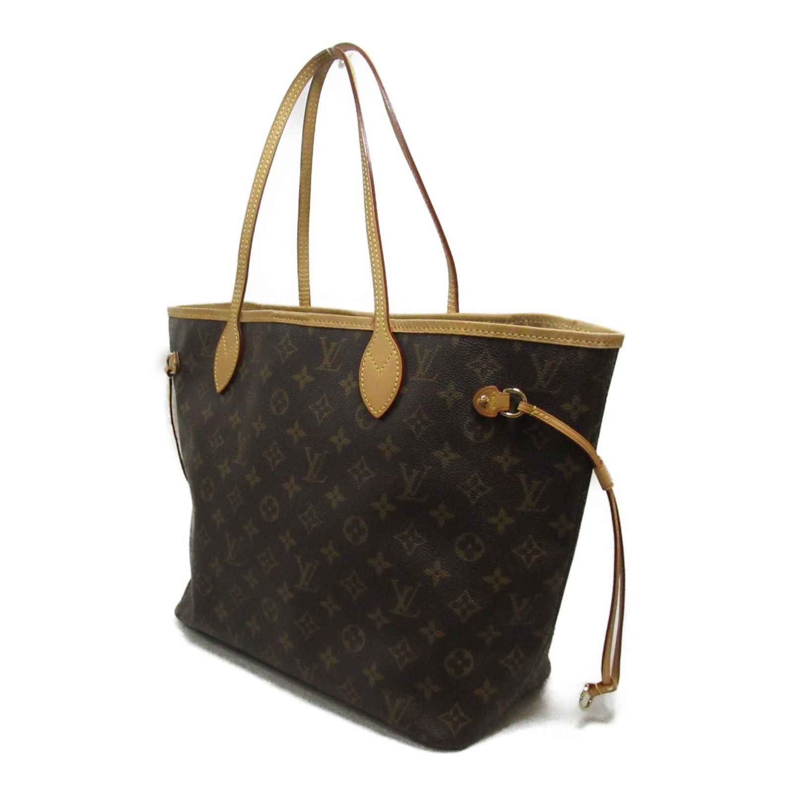 Louis Vuitton Louis Vuitton Neverfull Mm Tote Bag Handbag Coated Canvas Monogram Brown Beige Size ONE SIZE - 3 Thumbnail