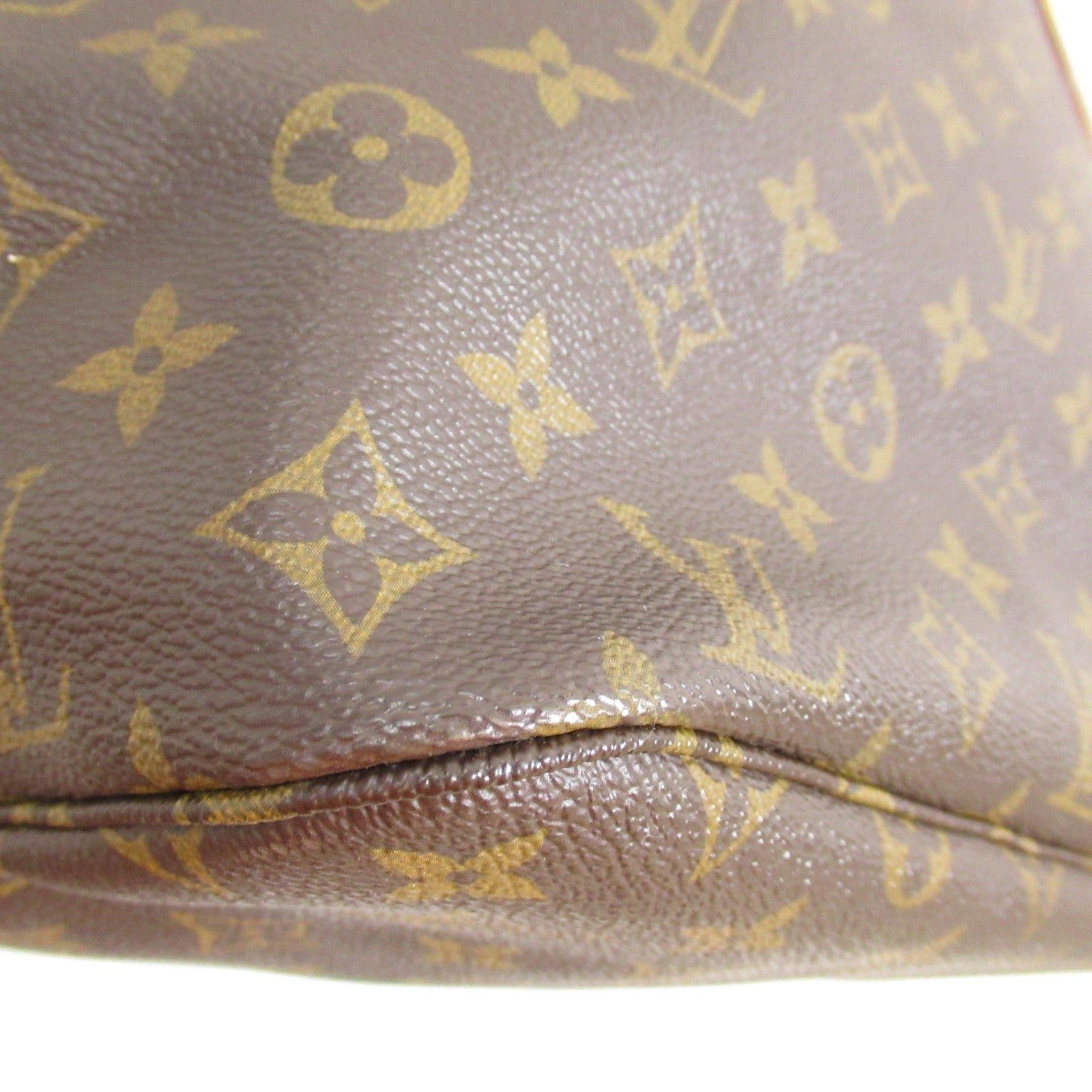 Louis Vuitton Louis Vuitton Neverfull Mm Tote Bag Handbag Coated Canvas Monogram Brown Beige Size ONE SIZE - 10 Thumbnail