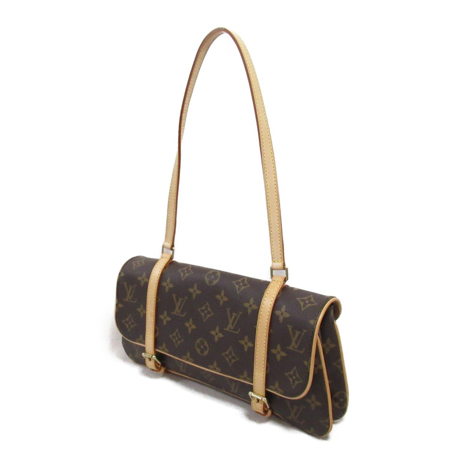 Louis Vuitton Louis Vuitton Murrell Shoulder Bag Coated Canvas Monogram Brown Size ONE SIZE - 3 Thumbnail